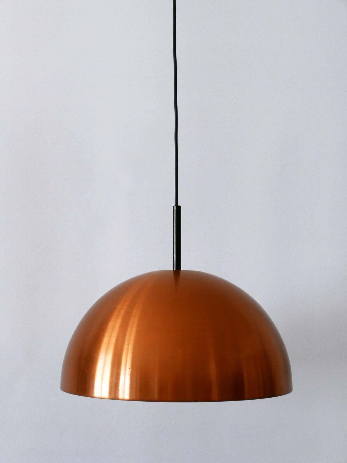 1106.0 Elegant Mid Century Modern Copper Pendant Lamp By Staff & Schwarz Germany 1960s photo