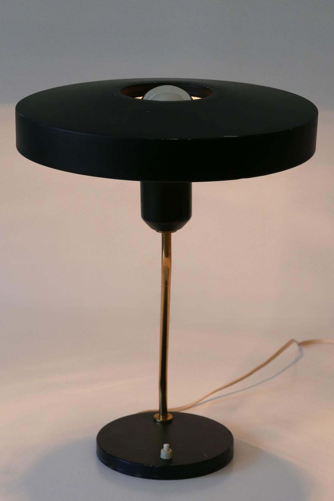 Mid Century Romeo Table Lamp Or Desk Light By Louis Kalff For Philips 1950s photo vintage