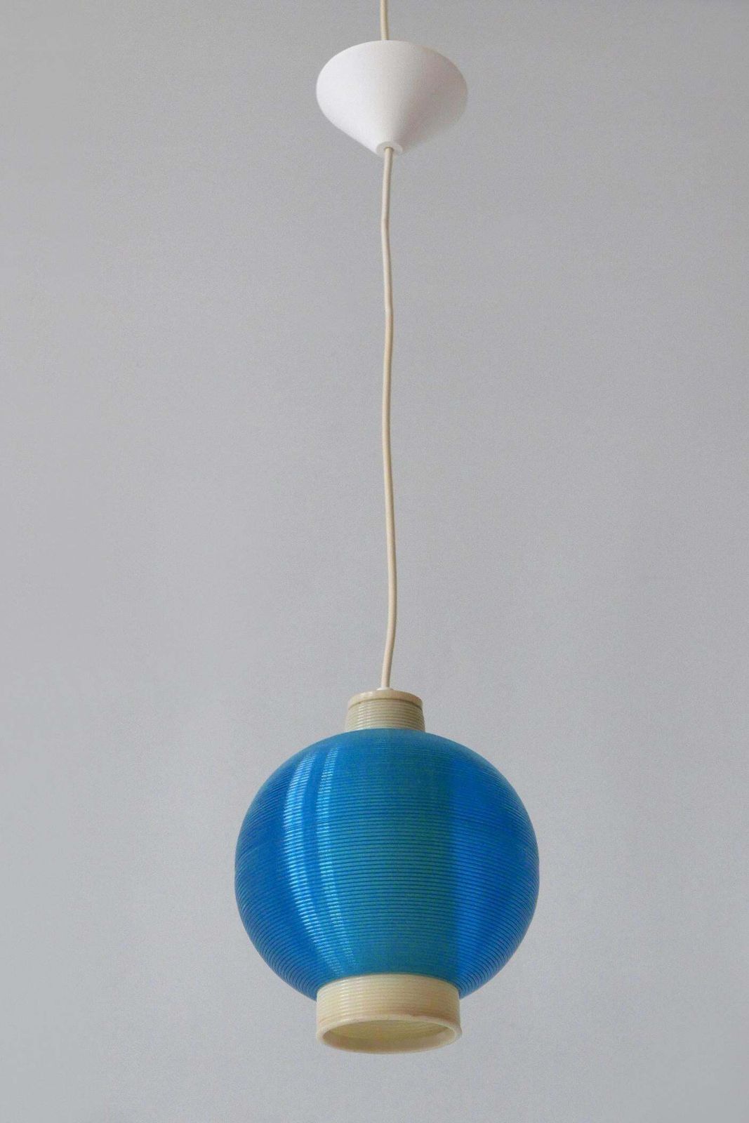 Lighting Rare Mid Century Modern Rotaflex Pendant Lamp By Yasha Heifetz USA 1960s photo
