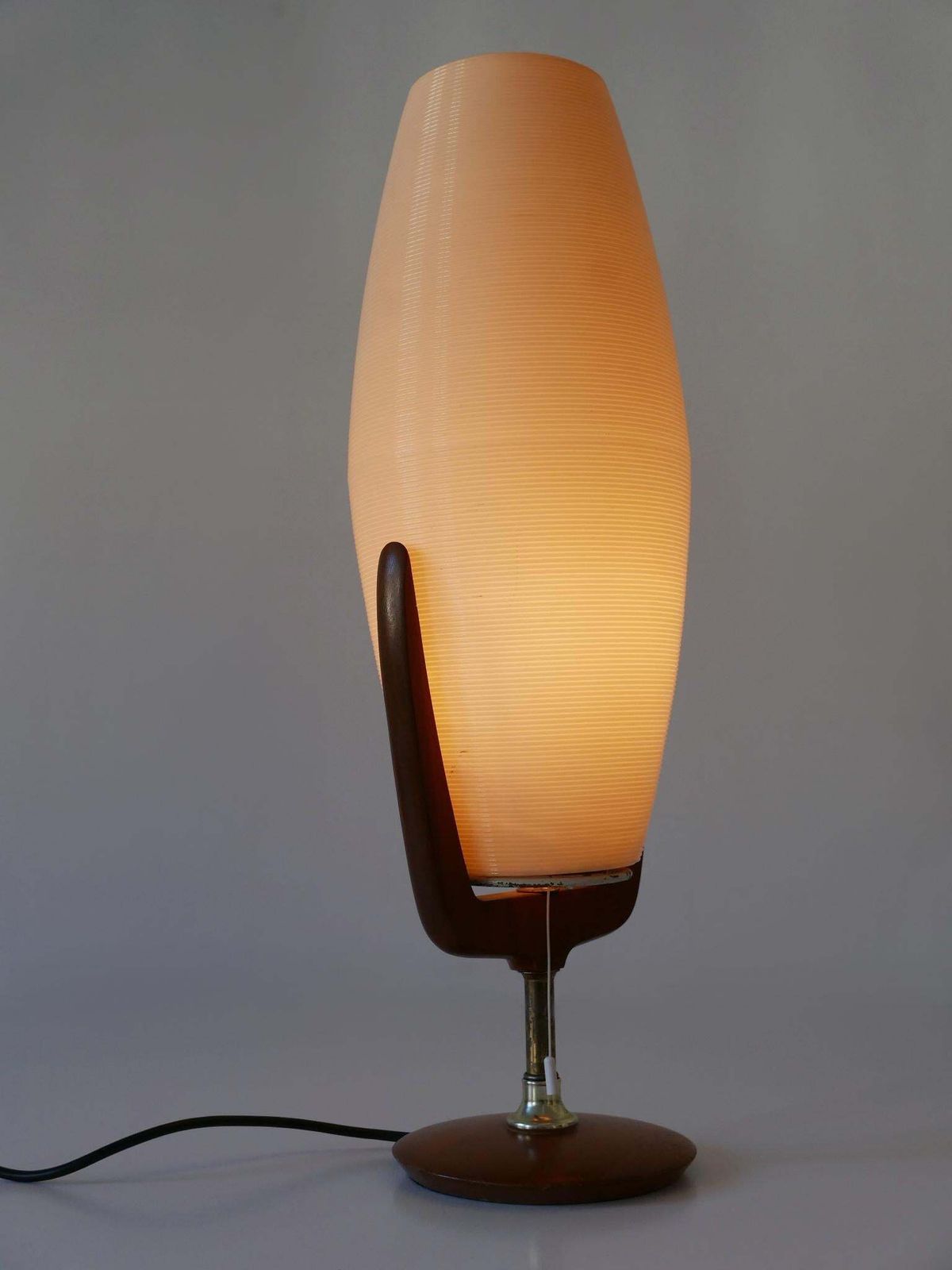 Large & Rare Mid Century Modern Yasha Heifetz Rotaflex Table Lamp USA 1950s photo vintage