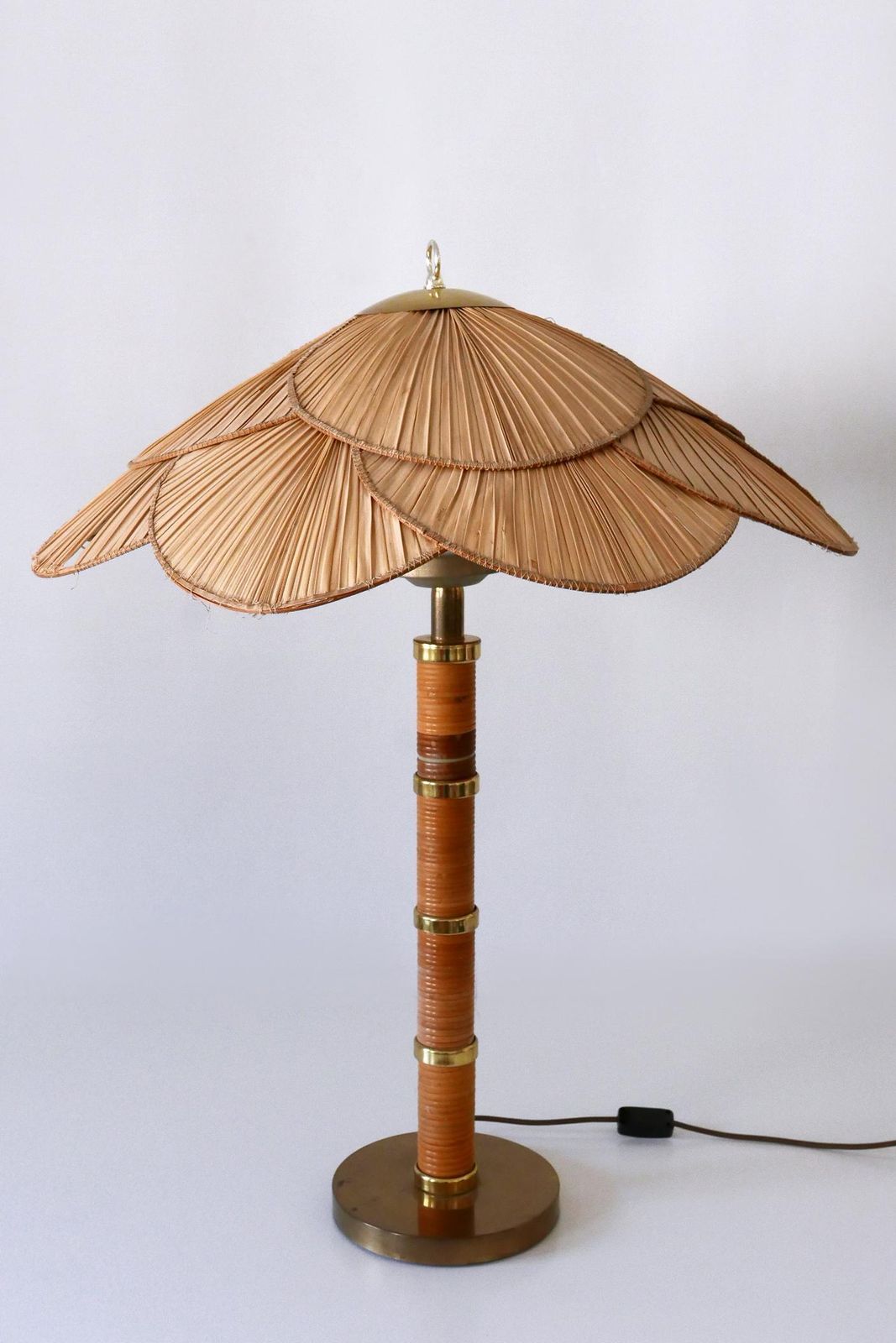 Xl Mid Century Modern Uchiwa Table Lamp Or Floor Light By Miranda Ab Sweden photo for sale