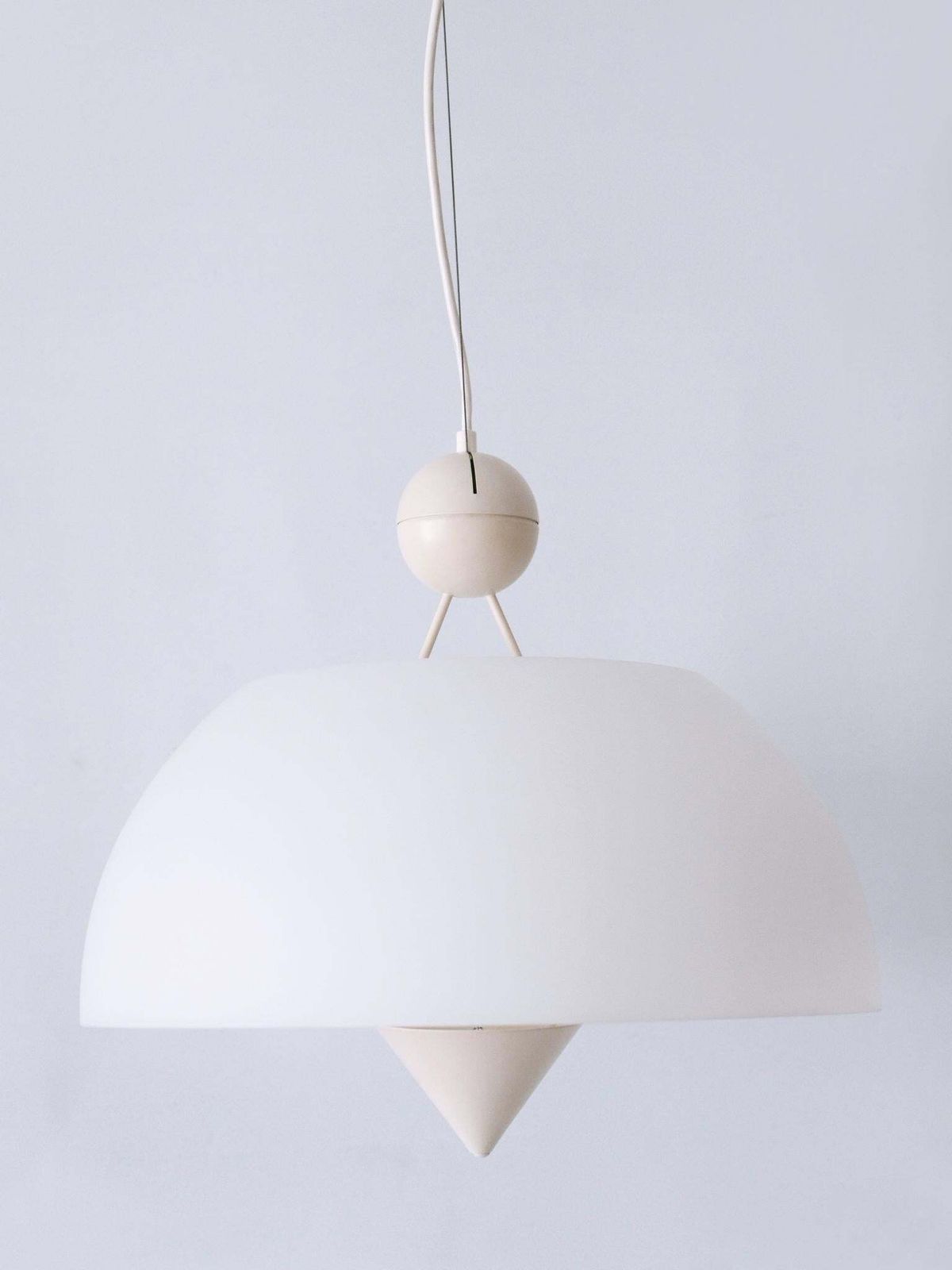 Rare & Elegant Mid Century Modern Pendant Lamp Or Hanging Light Italy 1970s photo 4766.0