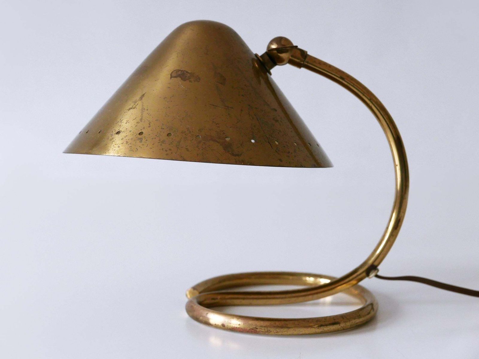 Rare And Lovely Mid Century Modern Brass Table Lamp Or Wall Light Sweden 1950s photo buy