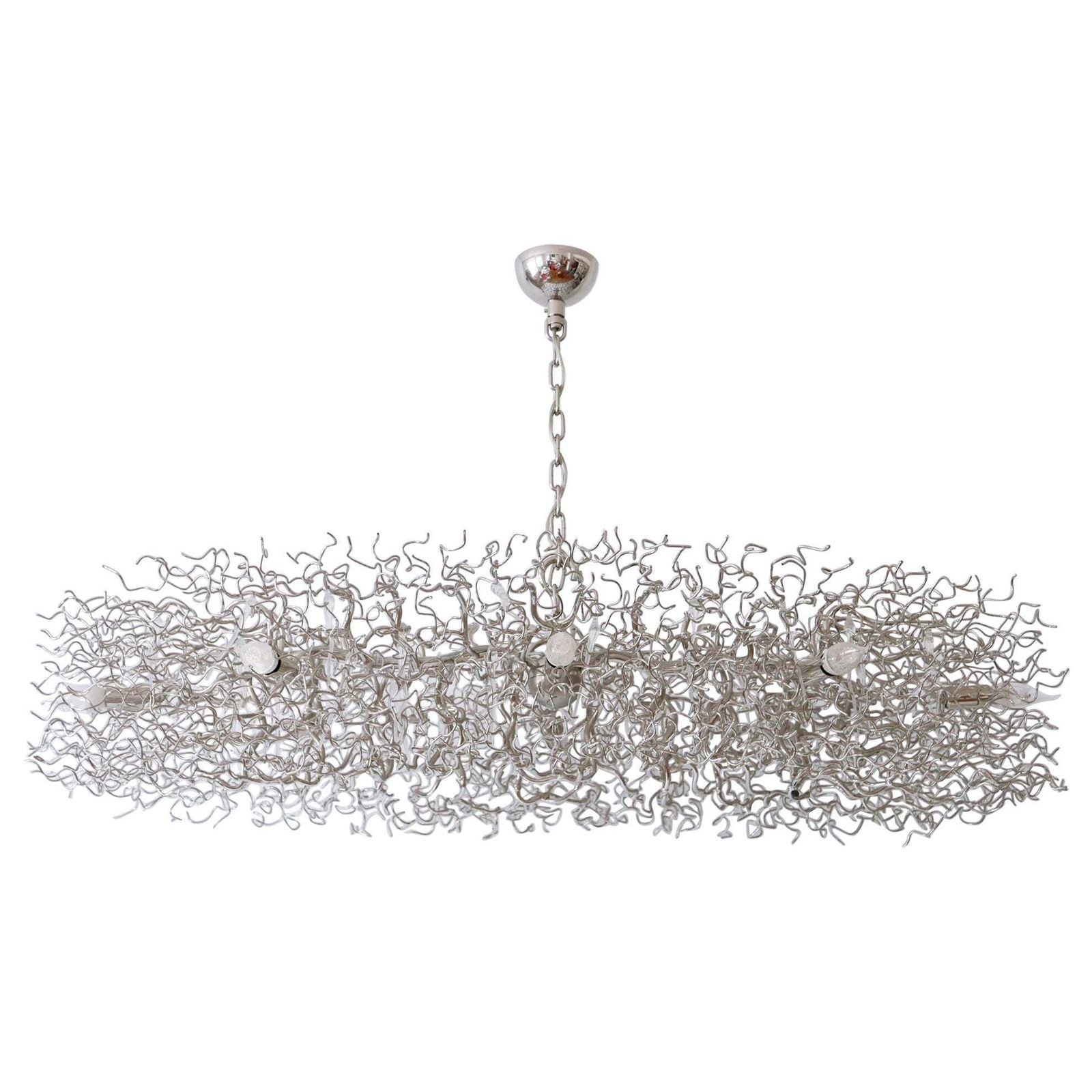 Gorgeous Xxl Brand Van Egmond Hollywood Chandelier Oval 140 Nickel Netherlands