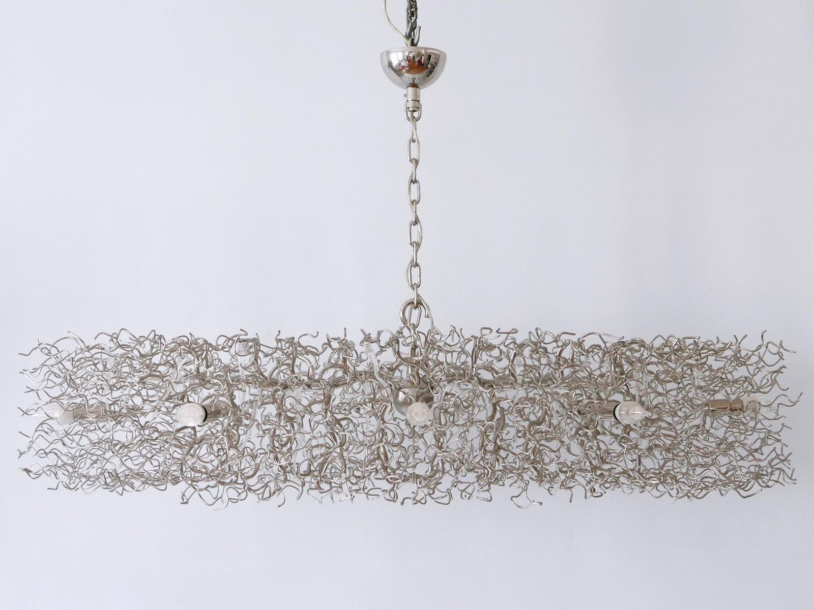 photo for sale Gorgeous Xxl Brand Van Egmond Hollywood Chandelier Oval 140 Nickel Netherlands