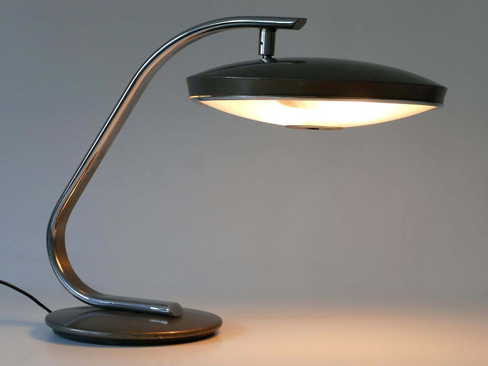 Lighting Mid Century Modern Desk Light Or Table Lamp 'Boomerang' By Fase Spain 1960s photo