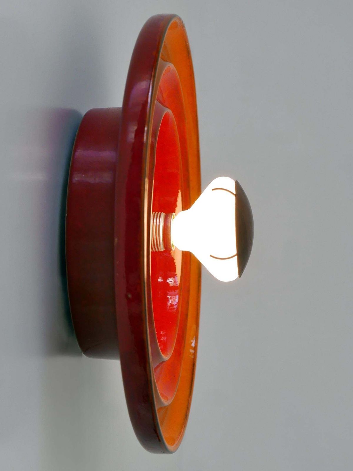 photo furniture Highly Decorative Mid Century Modern Ceramic Sconce Or Wall Light Germany 1960s