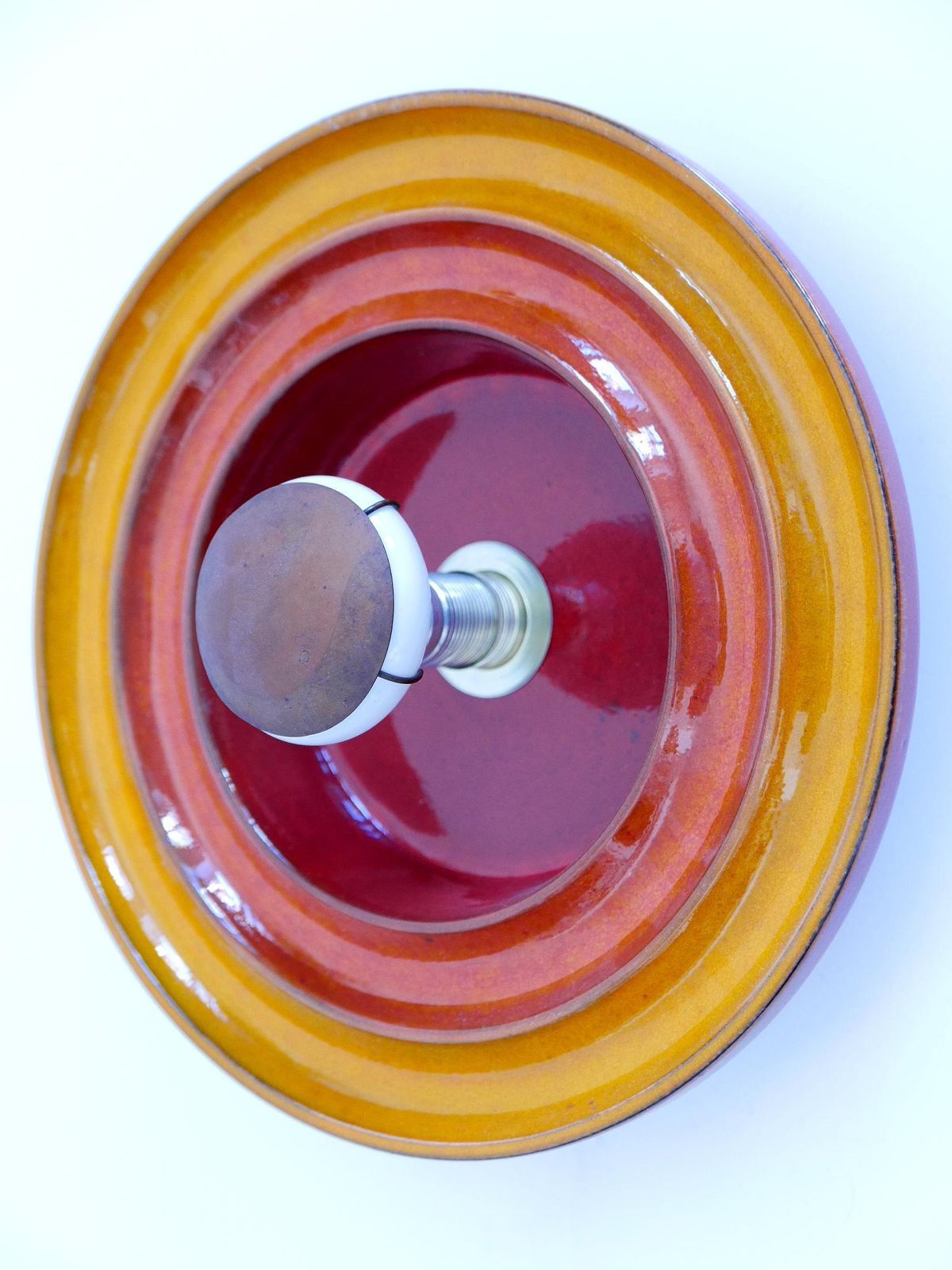 photo for sale Highly Decorative Mid Century Modern Ceramic Sconce Or Wall Light Germany 1960s