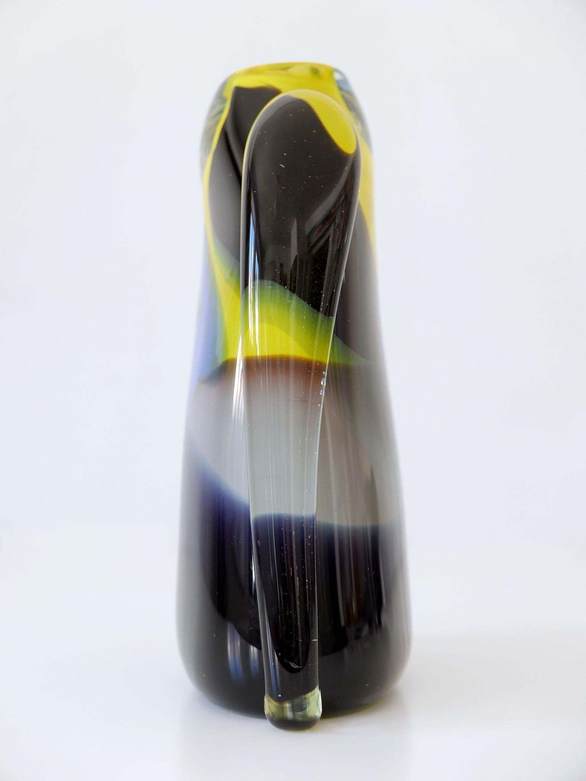 Home Decor Tall And Decorative Murano Glass Vase Italy 1990s photo