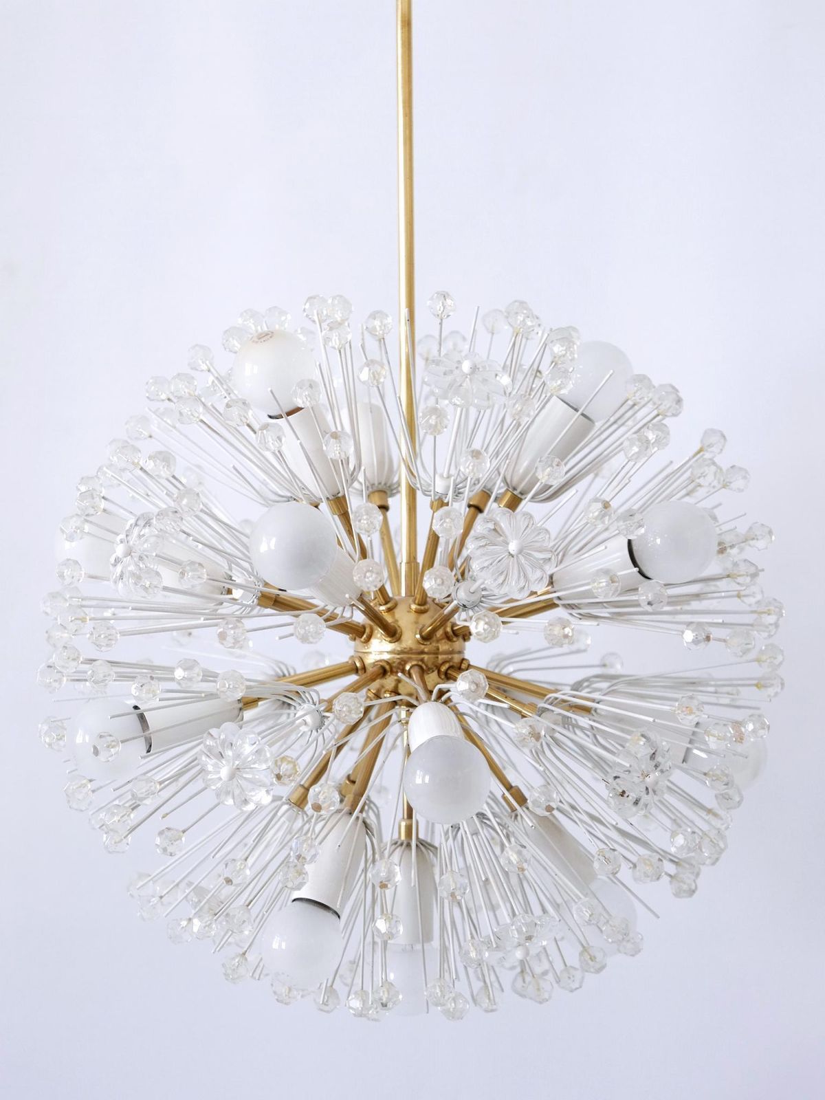 Lighting Amazing 17 Lights Chandelier Dandelion By Emil Stejnar For Rupert Nikoll 1950s photo