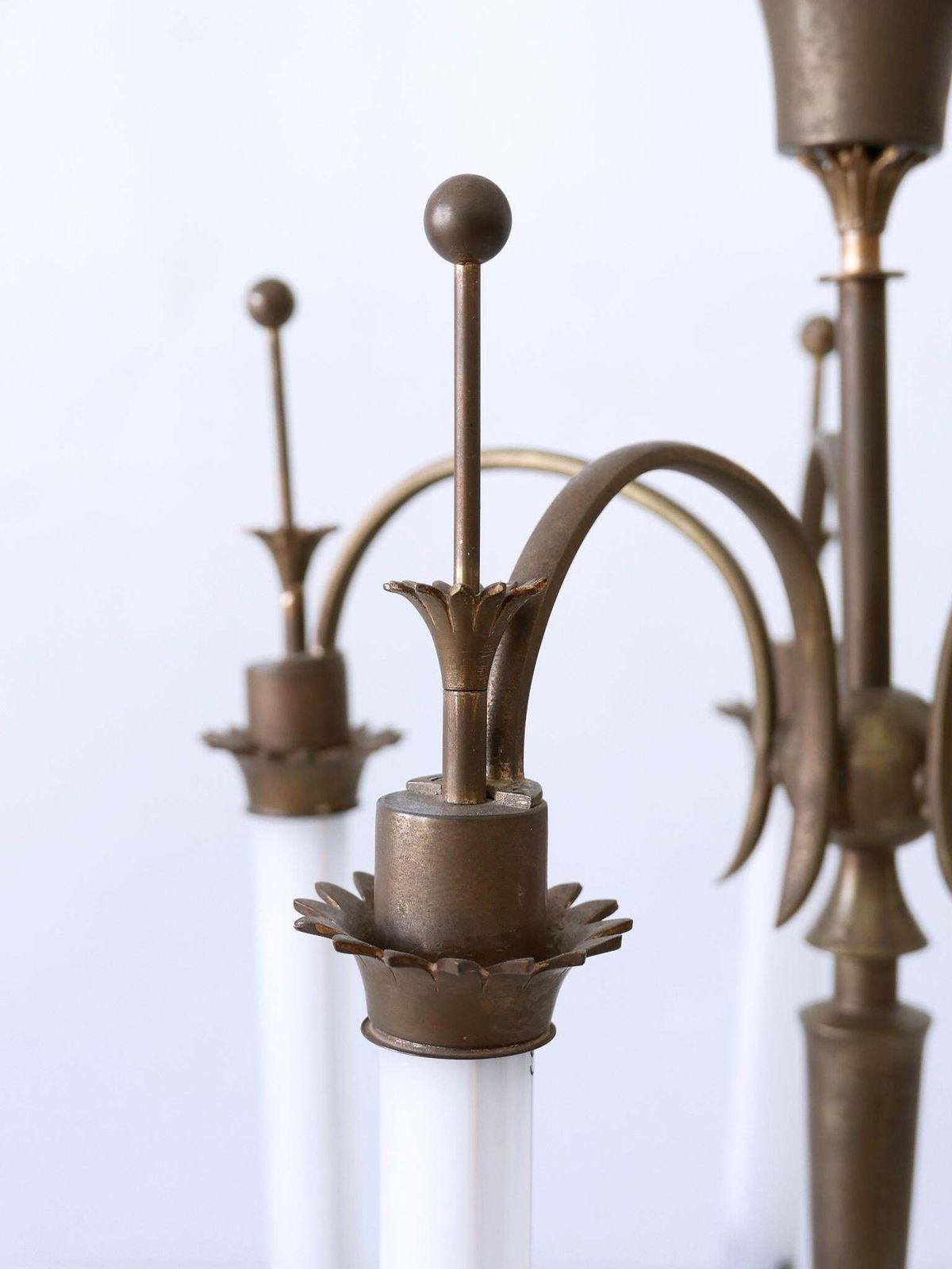 Exceptional Five Flamed Art Deco Chandelier Or Ceiling Lamp Germany 1930s photo buy