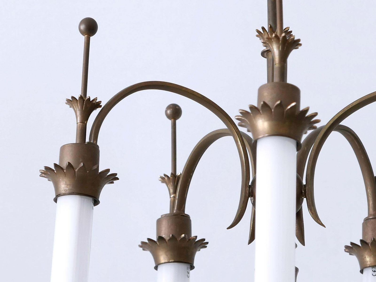photo buy Exceptional Five Flamed Art Deco Chandelier Or Ceiling Lamp Germany 1930s