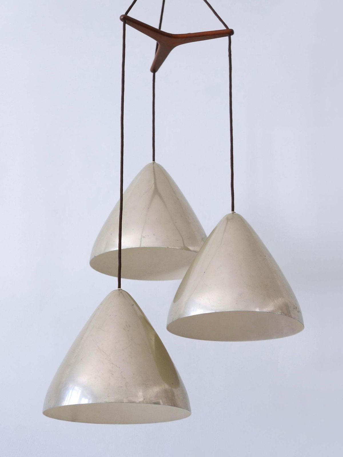 Elegant Cascading Pendant Lamp By Lisa Johansson Pape For Orno Finland 1960s photo buy