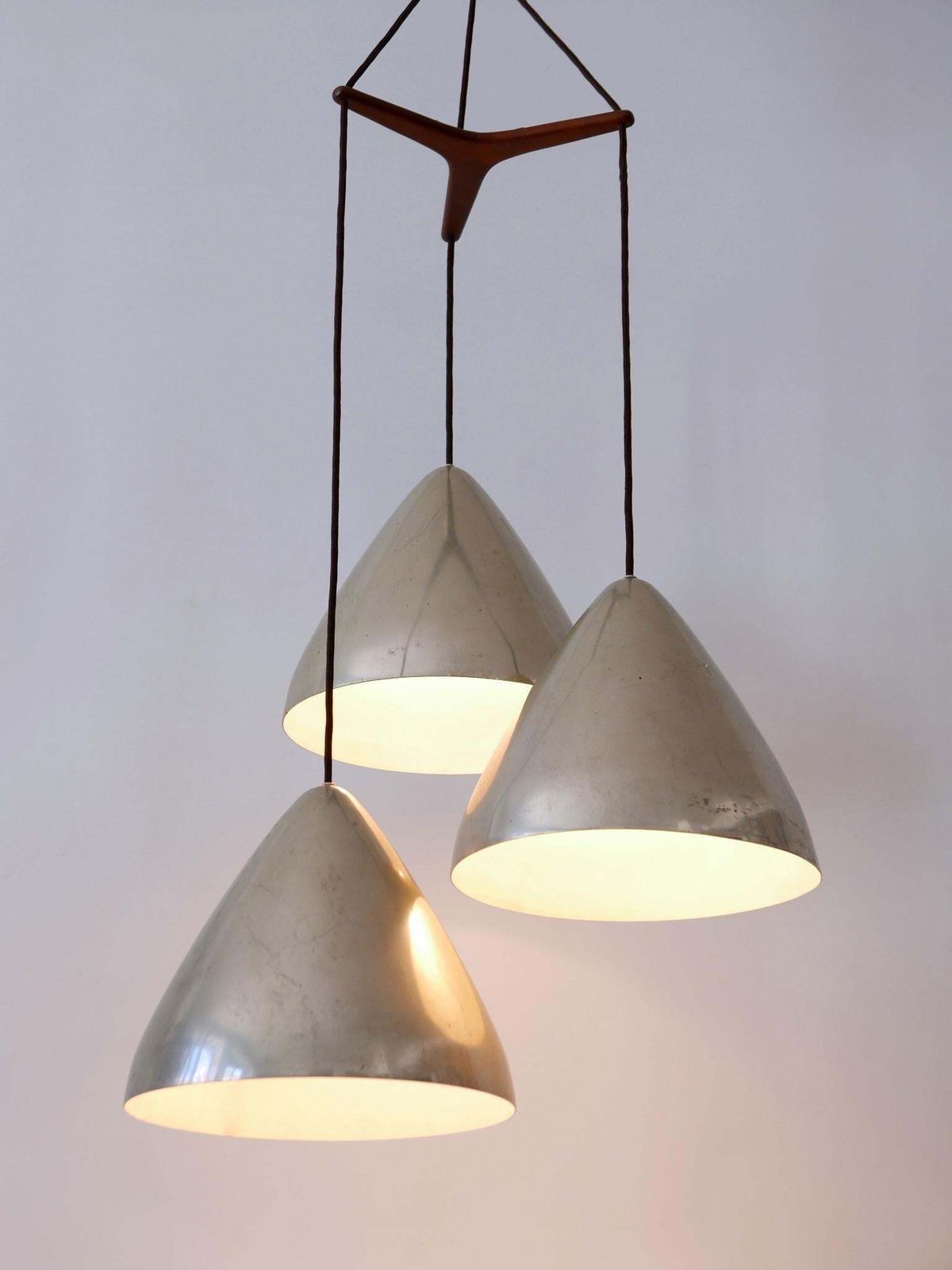 photo vinterior Elegant Cascading Pendant Lamp By Lisa Johansson Pape For Orno Finland 1960s