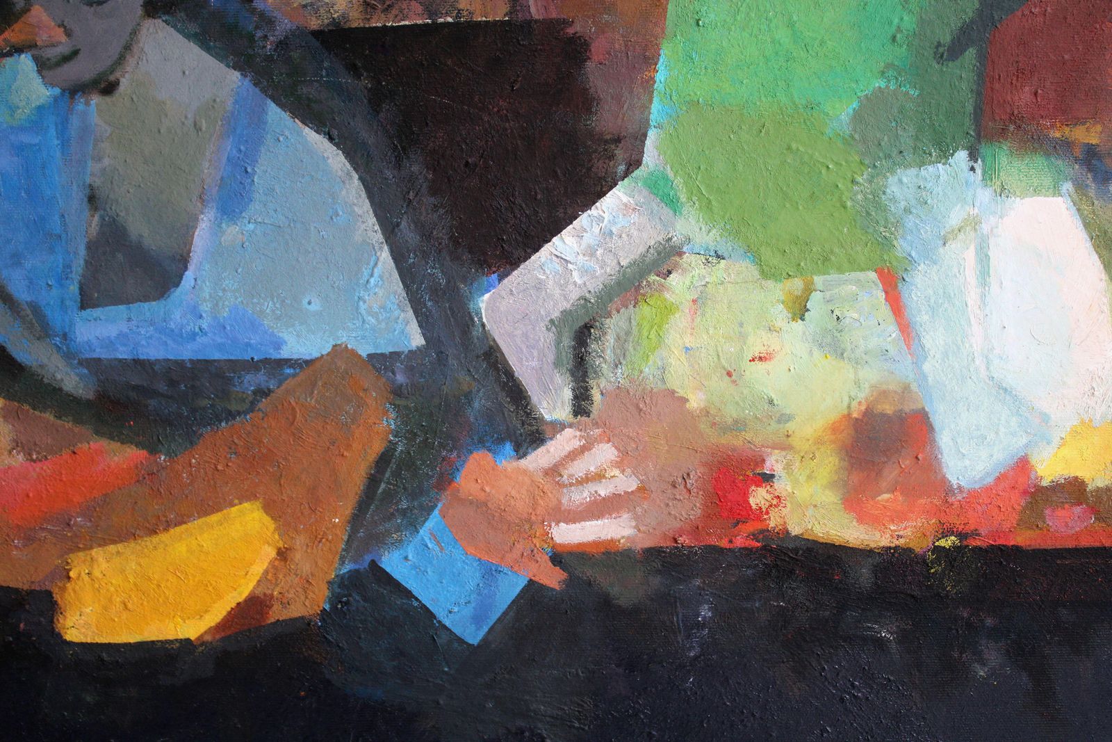 Victor Karnauh A Dump. Oil On Canvas, 100x100 Cm photo vintage