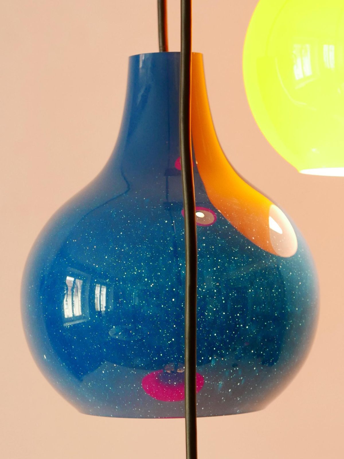 4249.0 Amazing Four Flamed Cascading Pendant Lamp By Peill & Putzler Germany 1970s photo