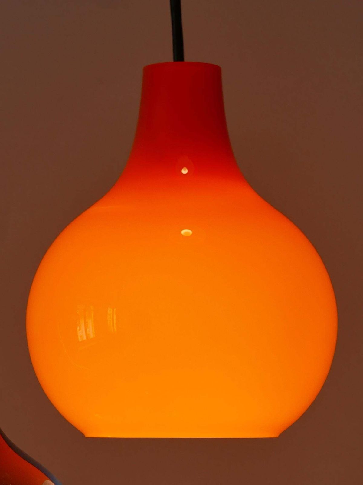 photo buy Amazing Four Flamed Cascading Pendant Lamp By Peill & Putzler Germany 1970s