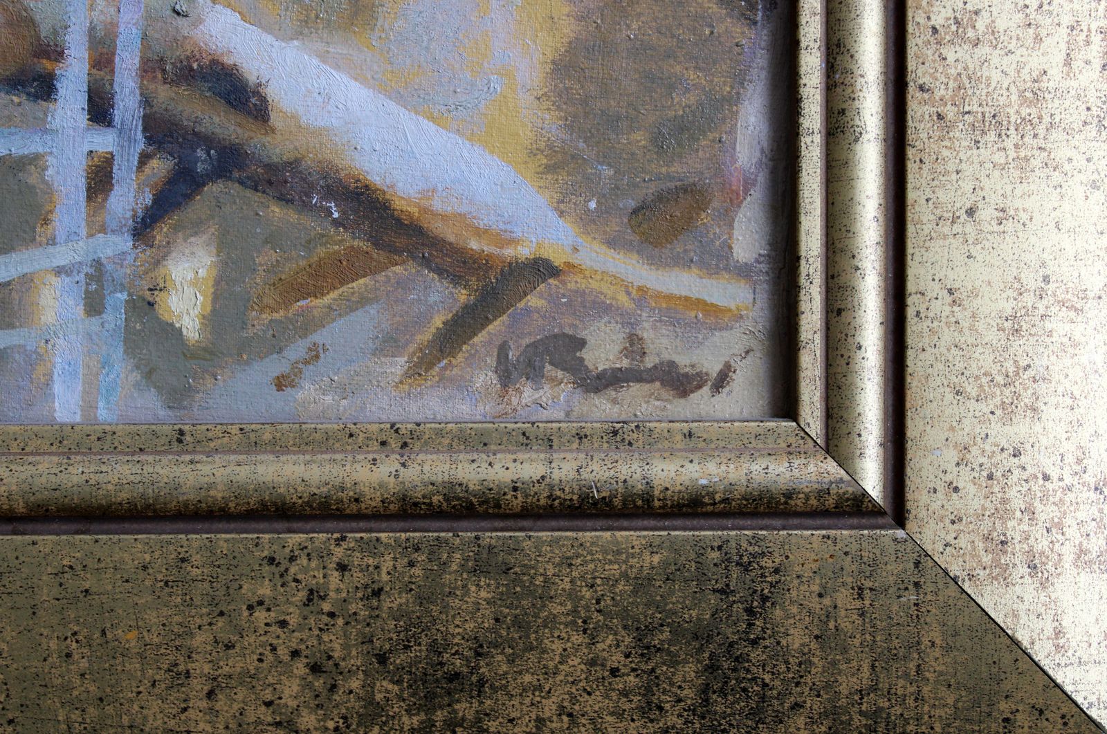 Victor Karnauh Dump. Oil On Canvas, 28. 5 X 43 Cm photo for sale