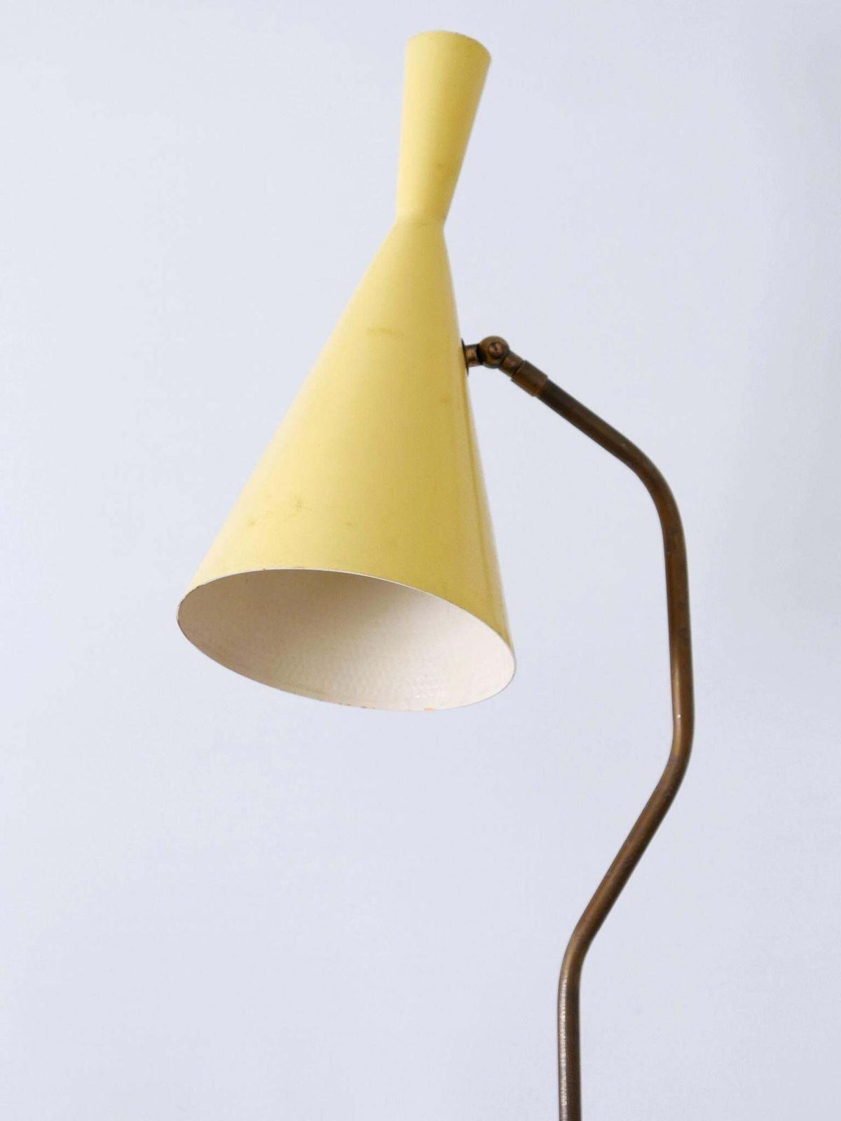 Elegant Mid Century Modern Diabolo Floor Lamp Or Reading Light Austria 1950s photo vinterior
