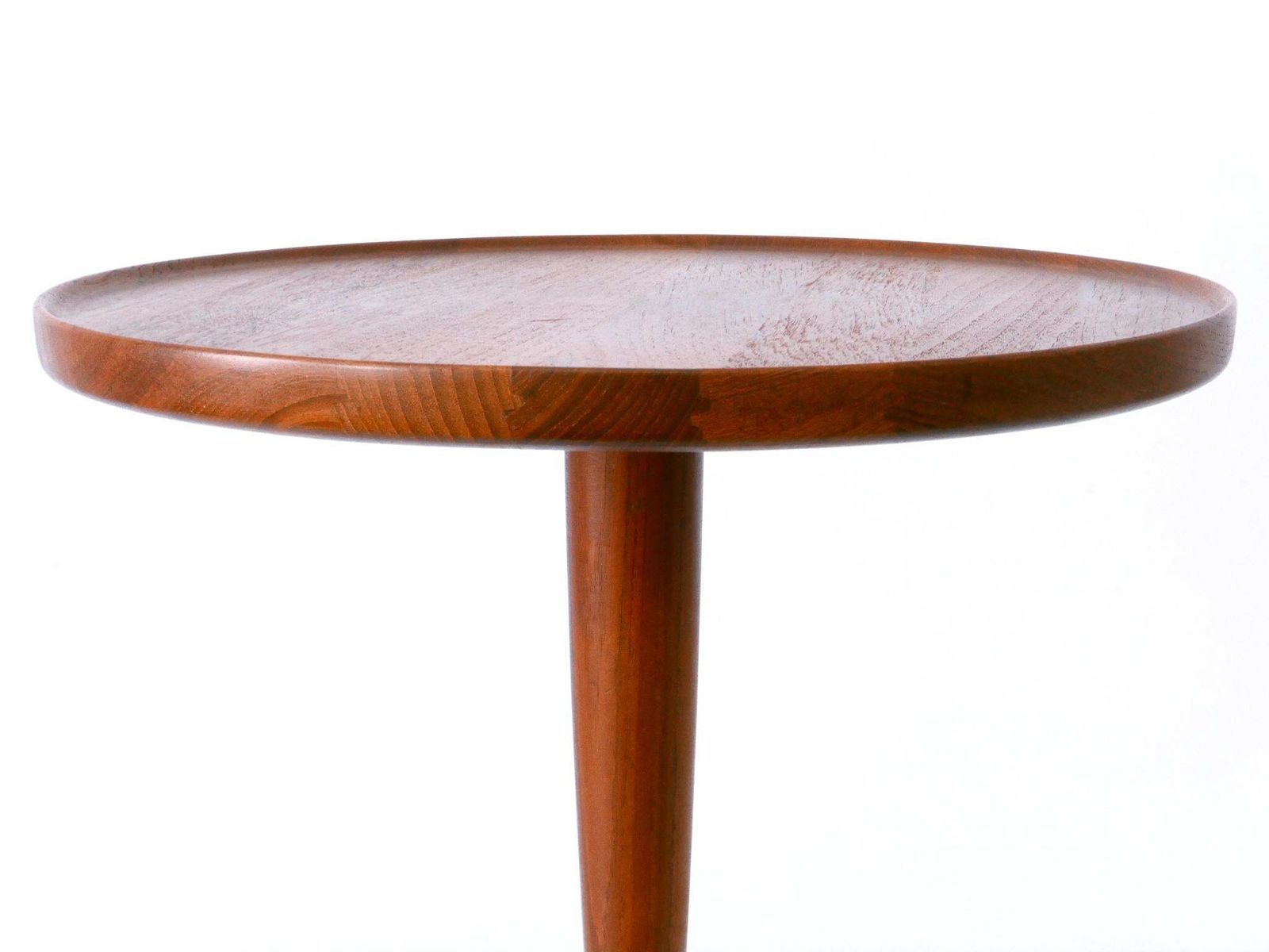 photo for sale Elegant Mid Century Modern Teak Side Table By Hans C. Andersen For Artek 1960s