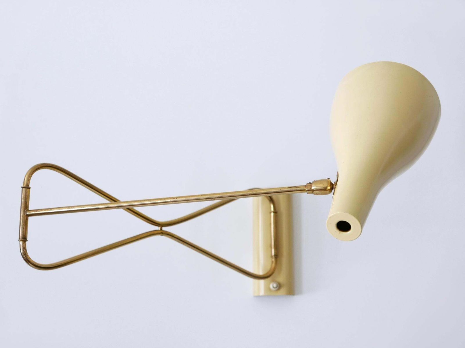 photo for sale Rare & Elegant Mid Century Modern Wall Lamp '9590/28' By Cosack Germany 1950s