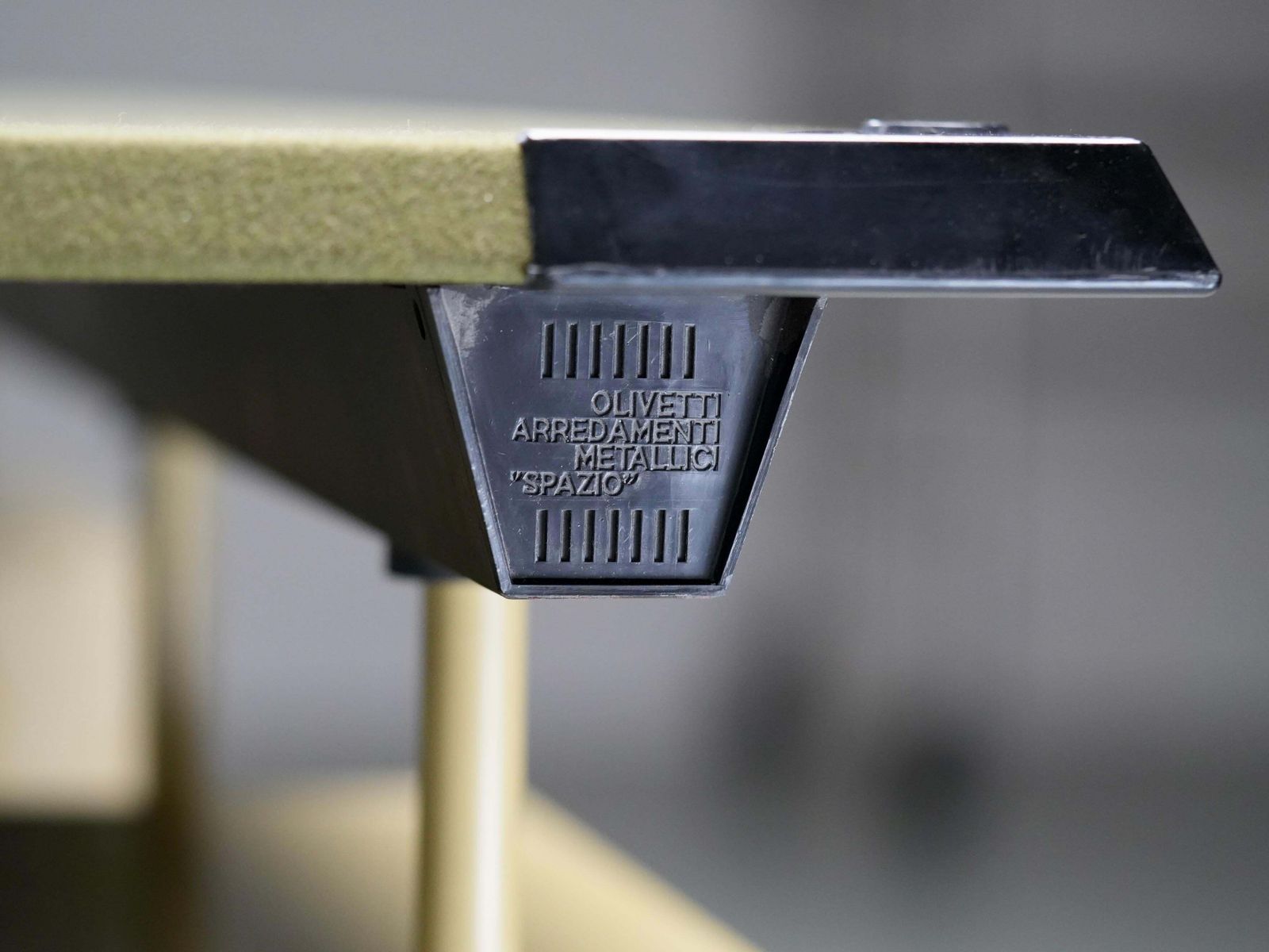 photo buy Studio Bbpr For Olivetti "Spazio" Desk With An Olive Felt Top, Italy, 1960's