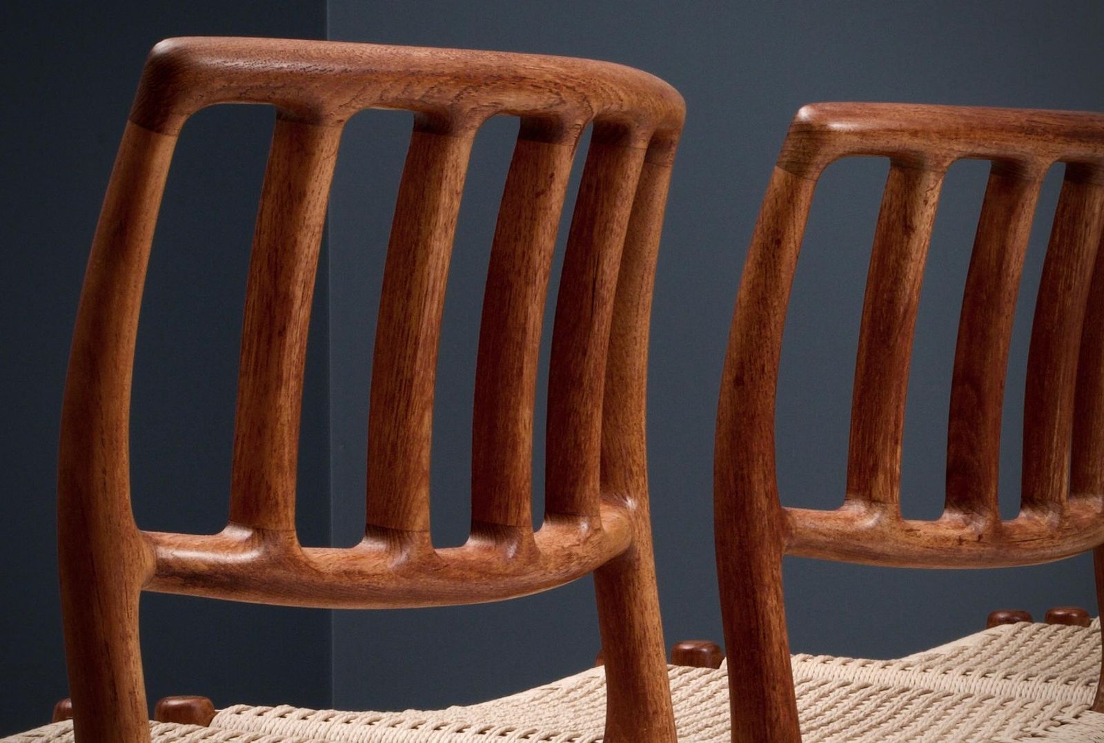Set Of 4 Newly Upholstered Dining Chairs By Niels Otto Møller, Denmark, 1960s photo buy