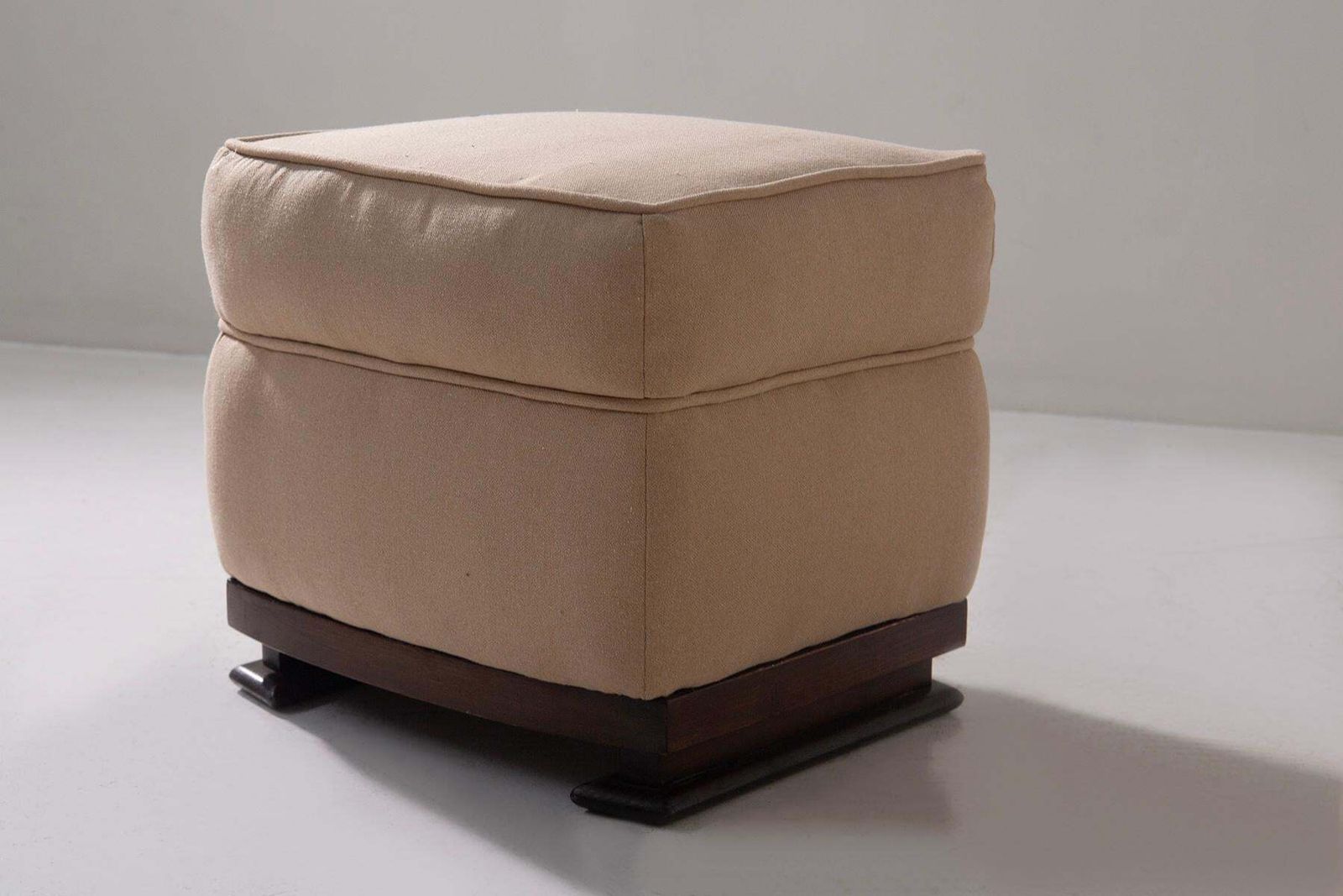 Rare Guglielmo Ulrich Italian Pair Of Stools In Cotton photo 4160.0
