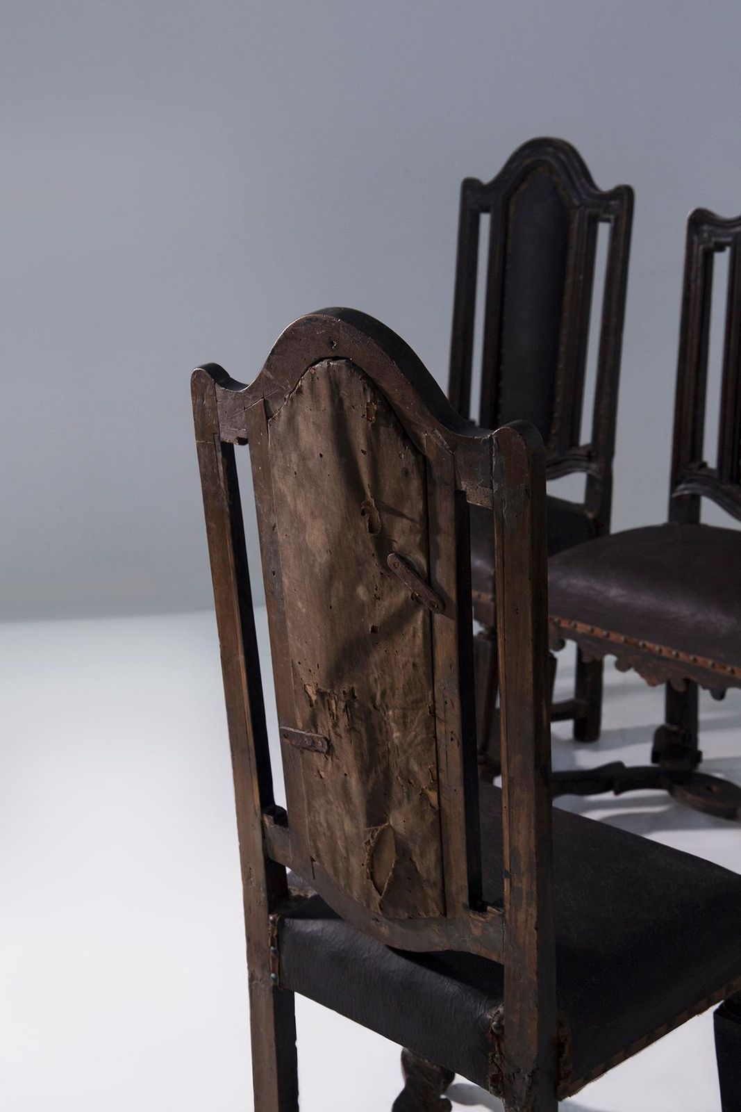 Set Of Six Antique Italian 17th 18th Century Rocchetto Chairs photo 6371.0