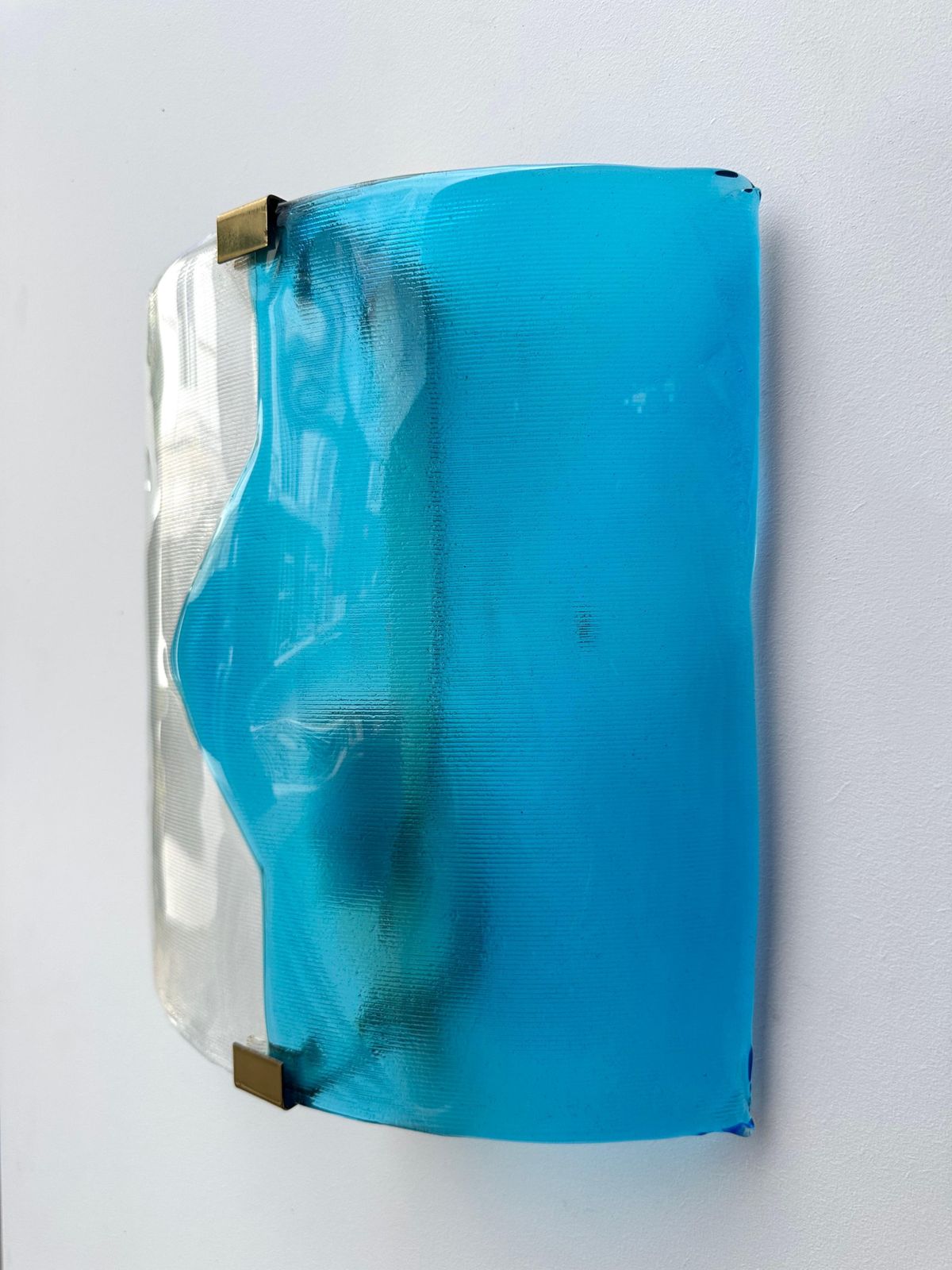 Pair Of Sconces Blue Murano Glass By I Tre, Italy, 1970s photo furniture