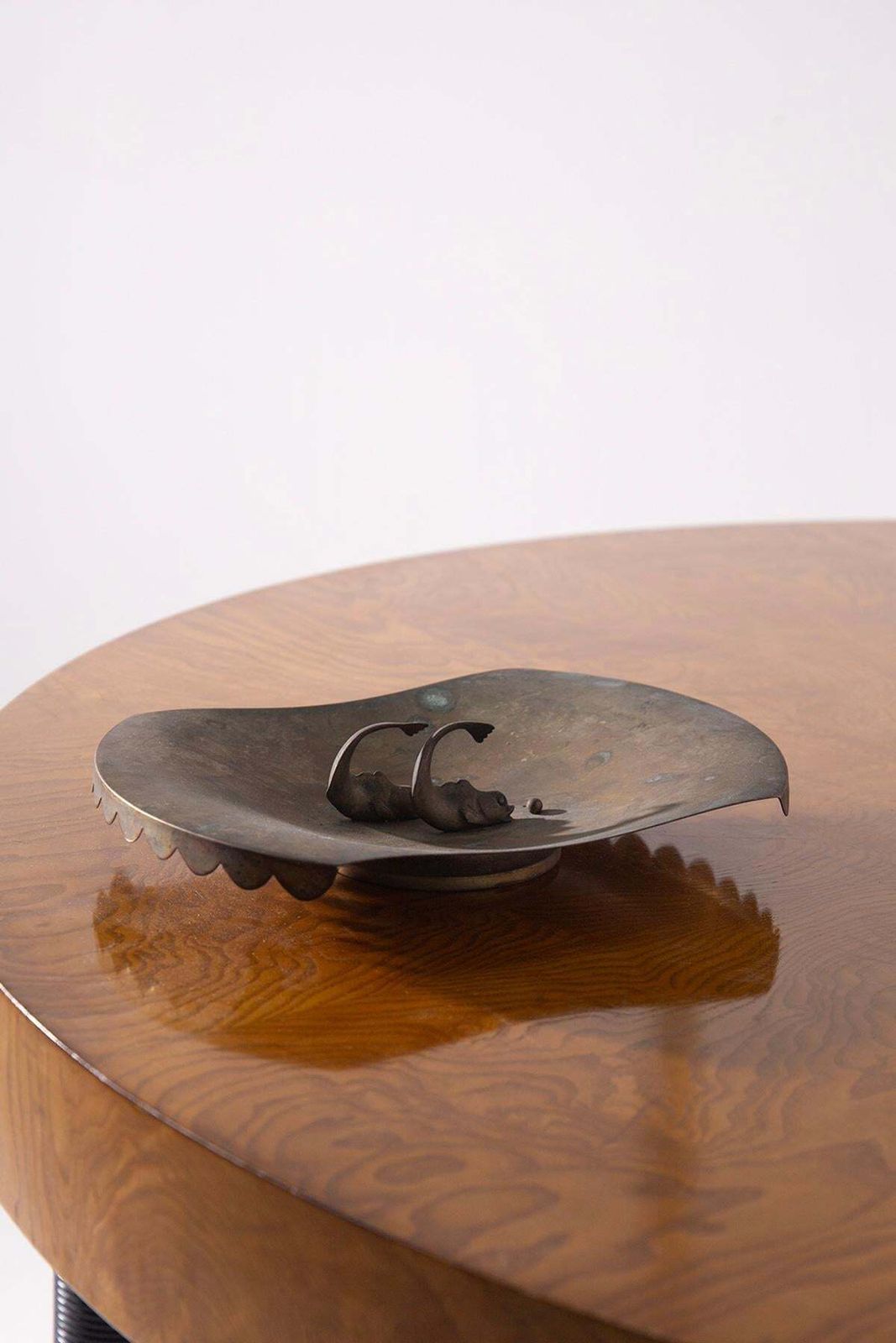 Italian Art Deco Brass Table Centerpiece photo for sale
