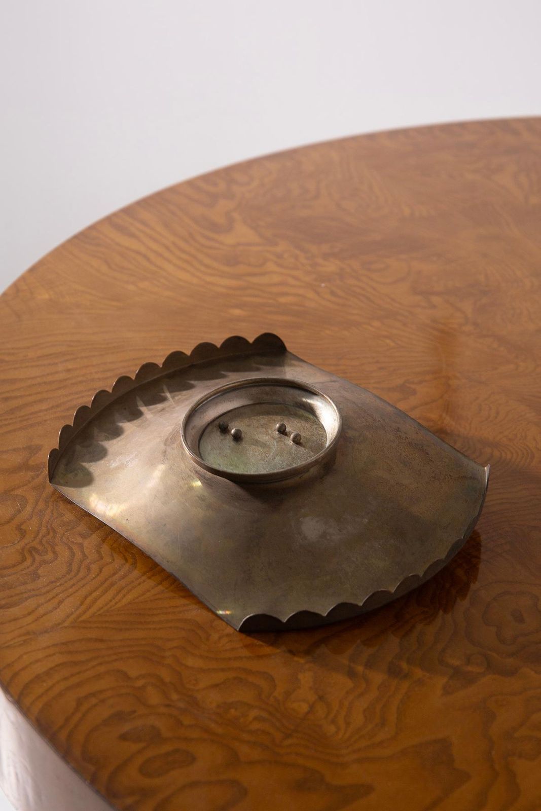 Italian Art Deco Brass Table Centerpiece photo vinterior