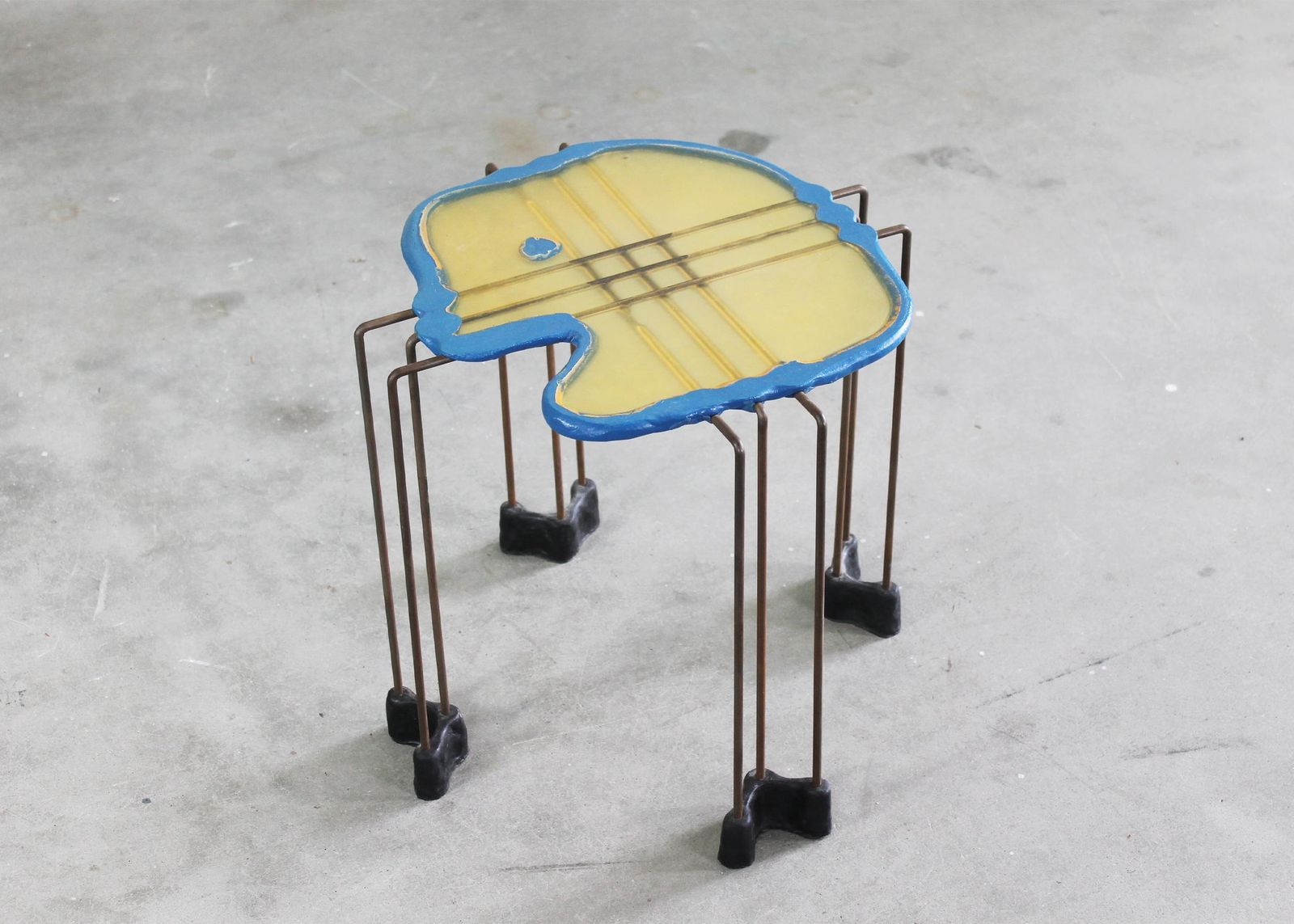 Furniture Gaetano Pesce Set Of Three Nesting Play Tables In Resin By Fish Design 1999 photo