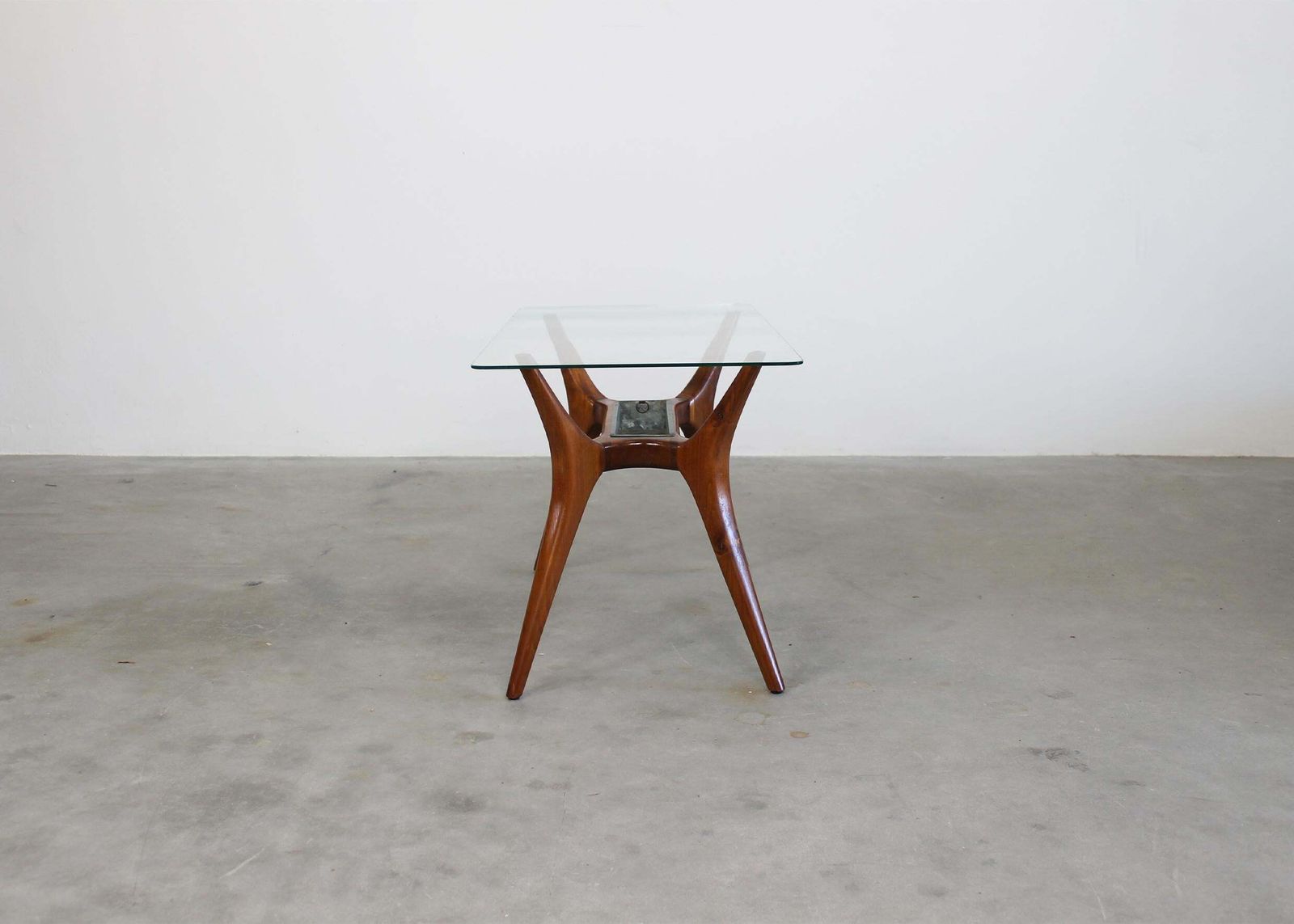 Gio Ponti Occasional Table In Wood And Glass By Figli Di Amedeo Cassina 1950s photo Furniture