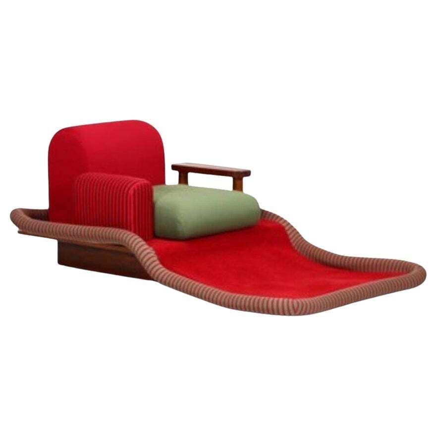 Ettore Sottsass Flying Carpet Armchair By Bedding Brevetti 1970s Italy