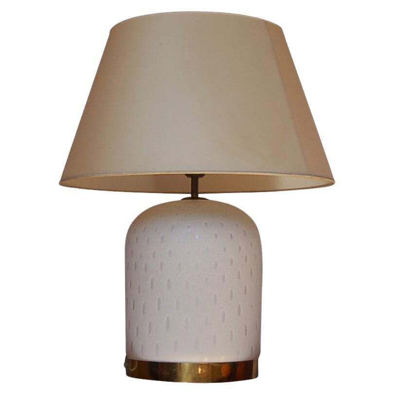 Tommaso Barbi Table Lamp In Murano Glass Italian Manufacture 1970s