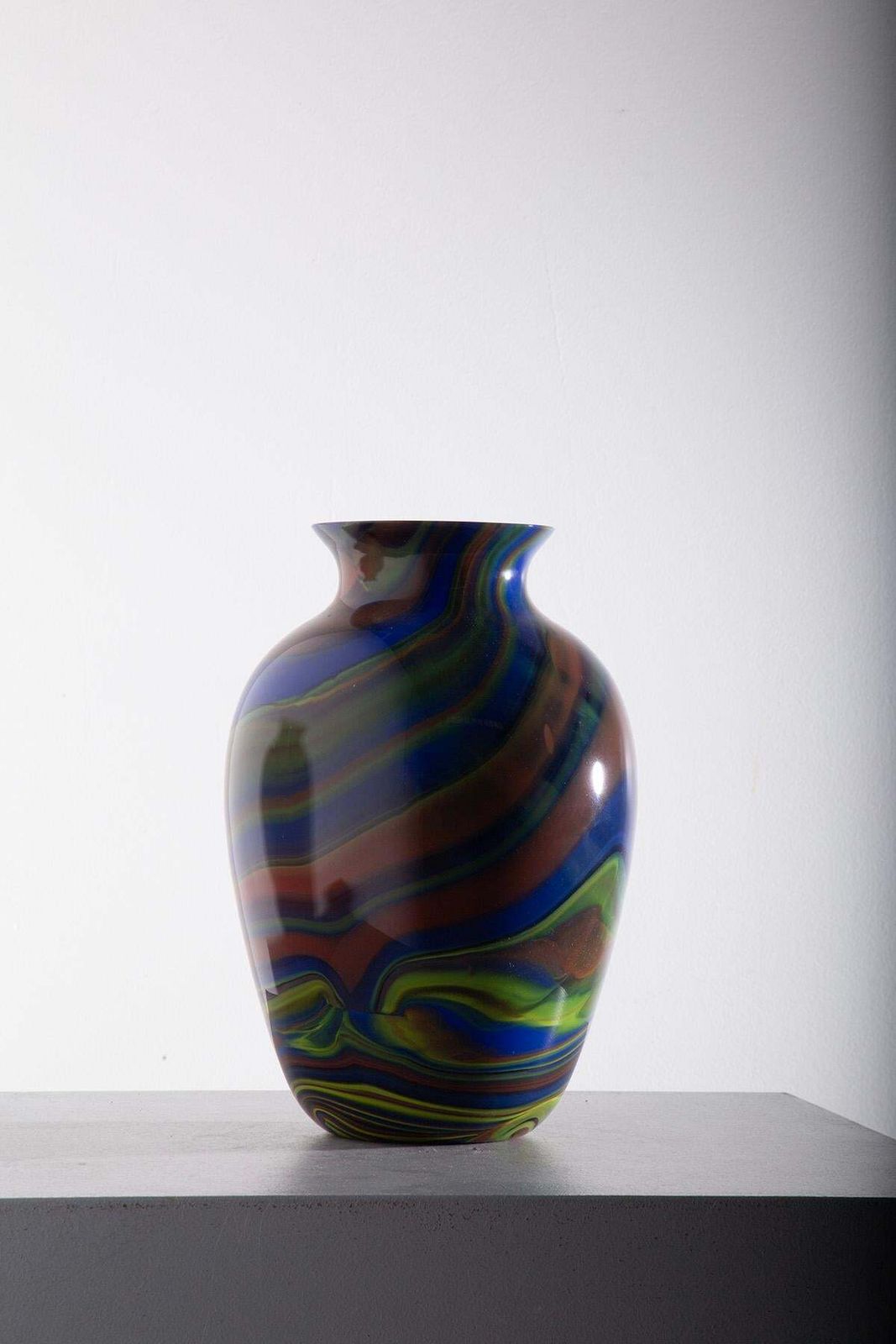 Postmodern Murano Glass Vase By Ottavio Missoni, Italy photo for sale
