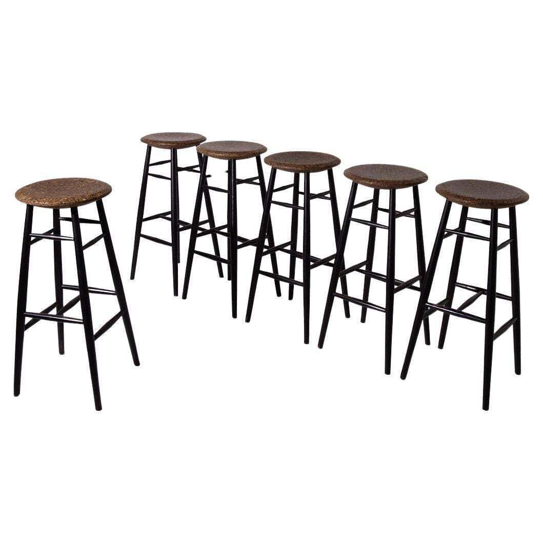 Set Of Six Drifted Stool By Lars Beller Fjetland
