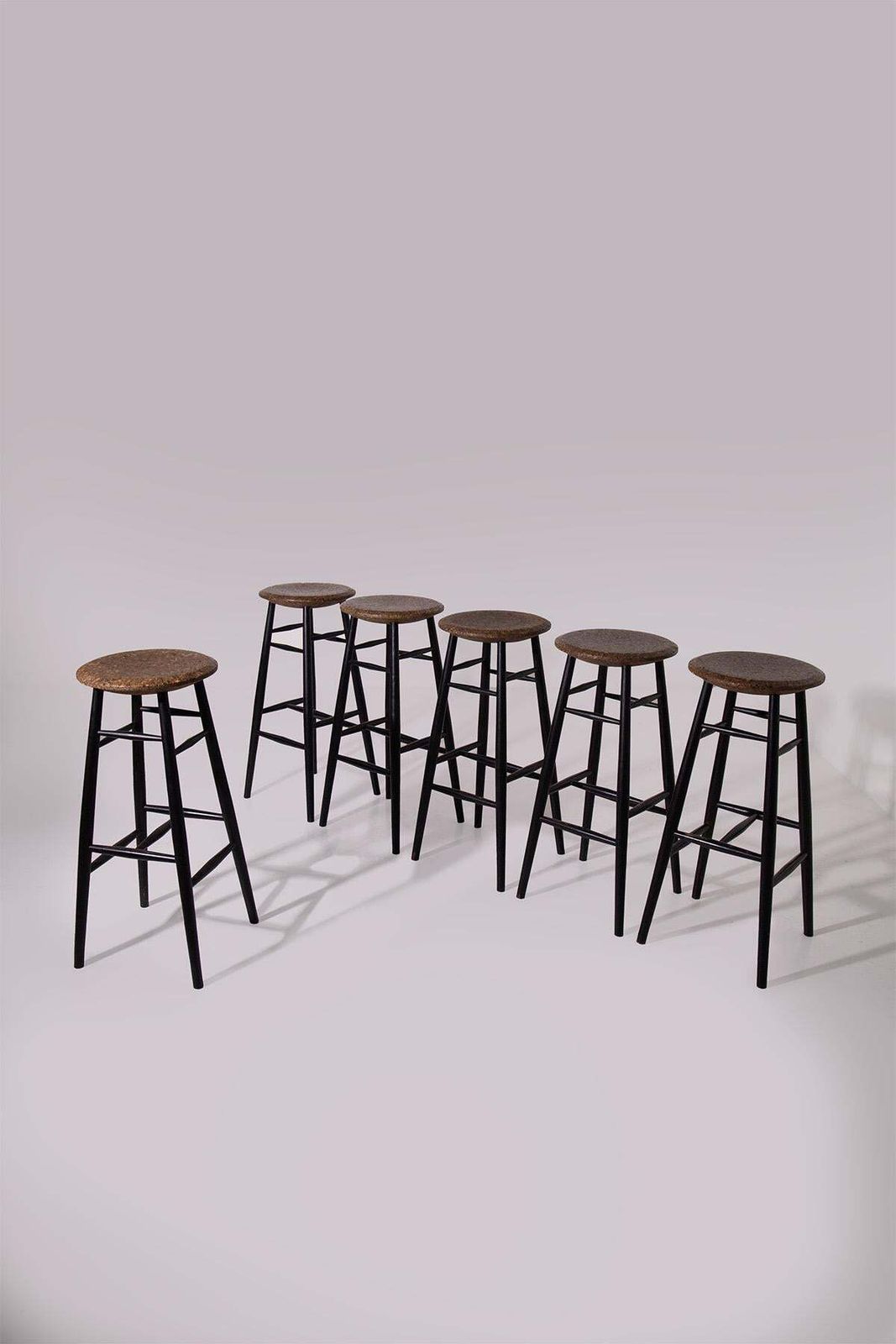 Set Of Six Drifted Stool By Lars Beller Fjetland photo for sale
