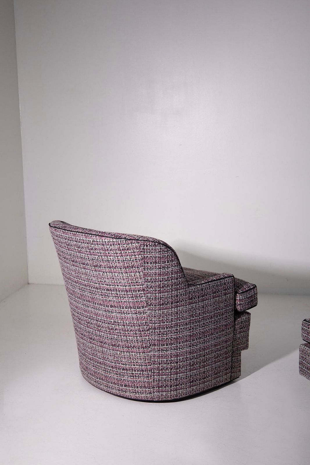Hollywood Regency Style Armchair And Ottoman Set photo vintage