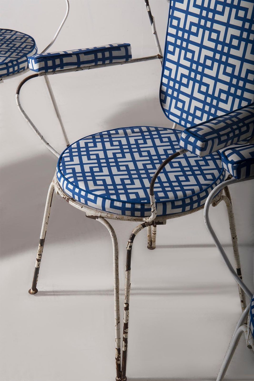 Italian Set Of Four Vintage Garden Chairs photo vinterior
