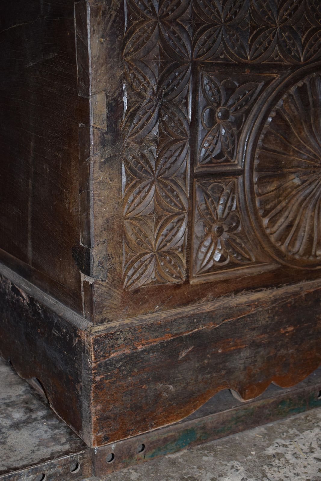 photo for sale 17th Century Antique French Oak Trunk From The Gothic Period