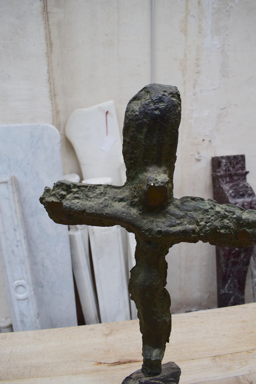 Sculptural Crucifixion By The Catalan Artist Xavier Ruscallleda photo vinterior