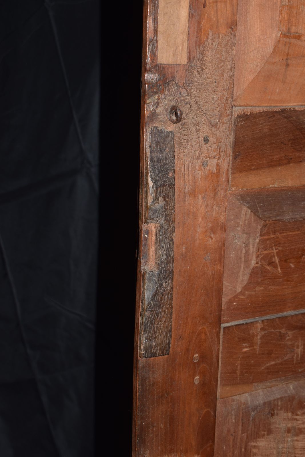 photo for sale Louis Philippe Solid Walnut Armoire Wardrobe With A Single Draw