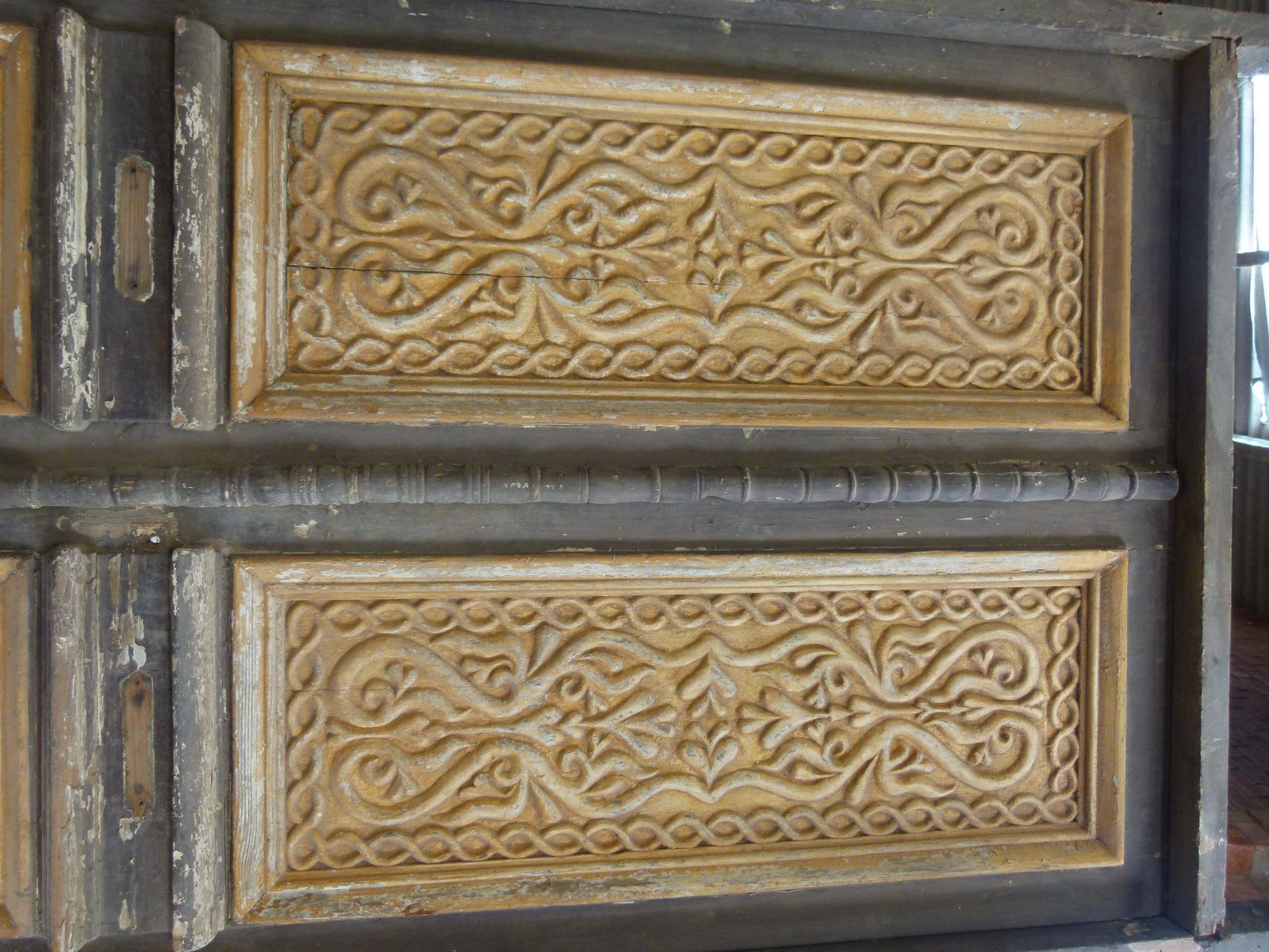 19th Century Double Front Door In Art Nouveau Style, Spain photo Home Fixtures
