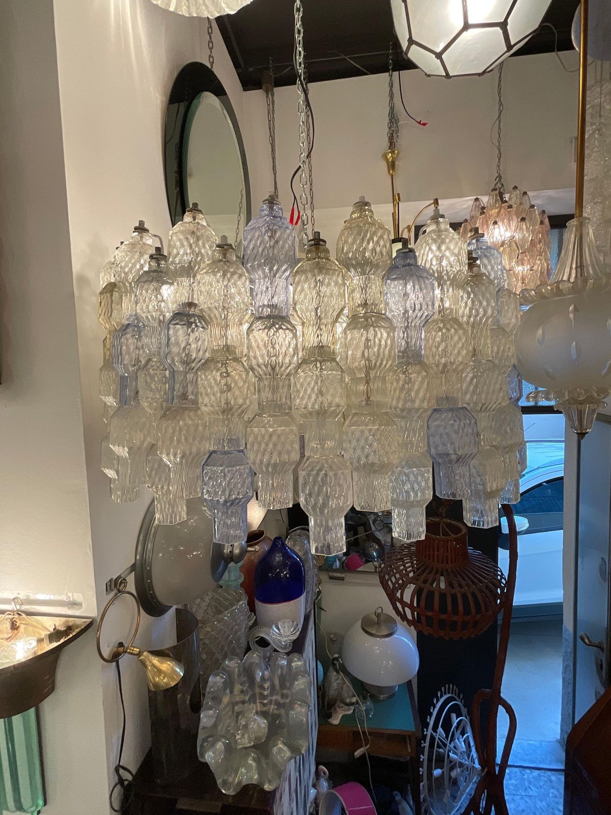 Seguso    Chandelier Murano Glass . Italy 1950 photo buy