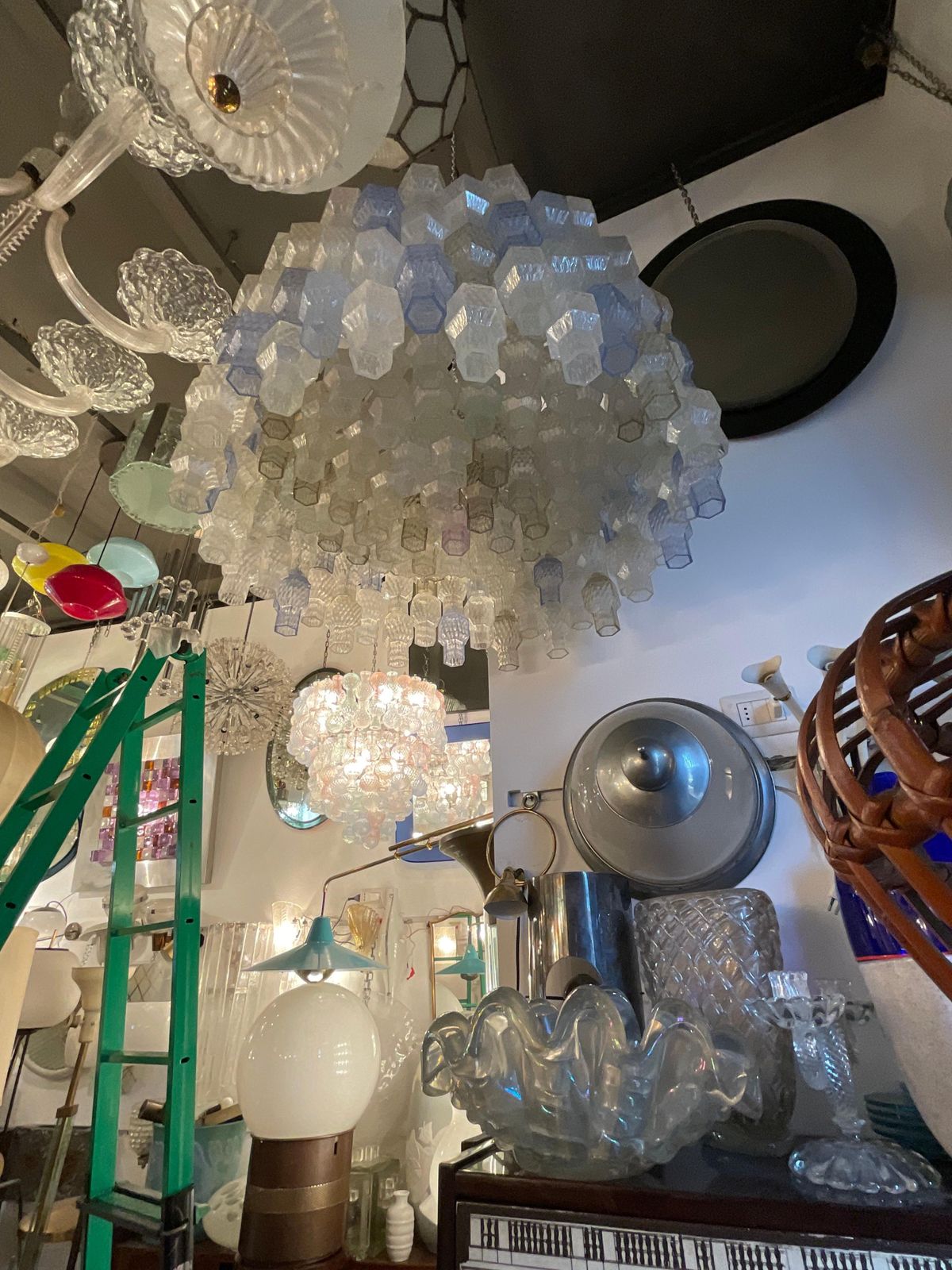 12564.0 Seguso    Chandelier Murano Glass . Italy 1950 photo