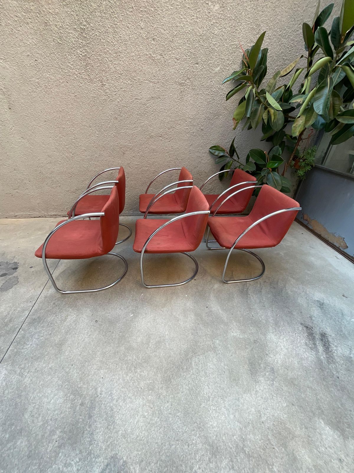 Giovanni Offredi   Saporiti   Set 6 Sedie Mod. Lens   Made In Italy 1960. photo vintage