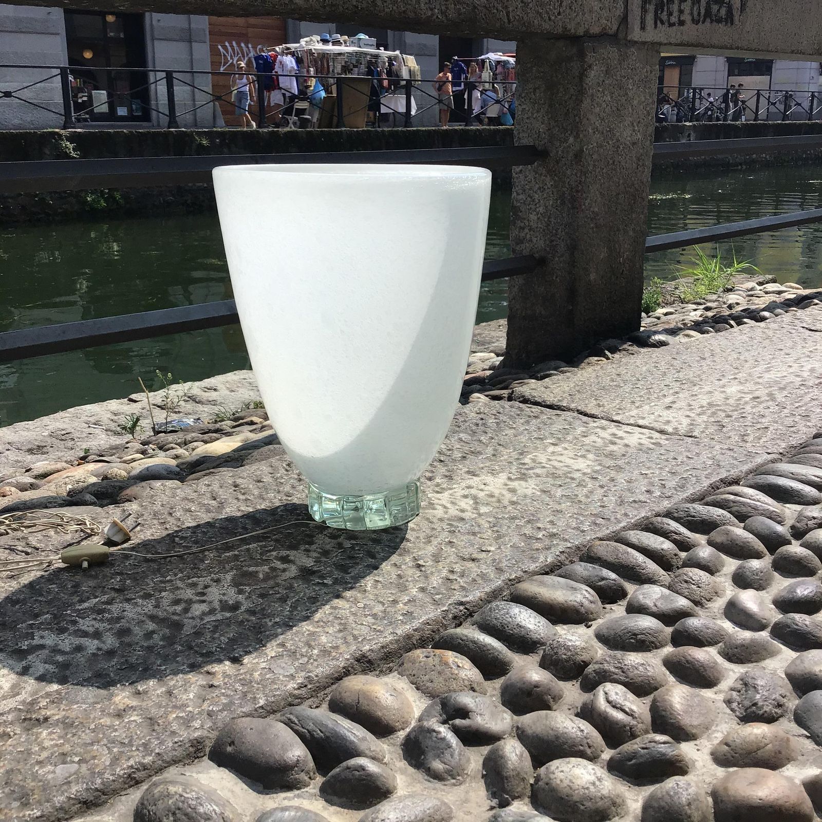 Carlo Scarpa Venini Lampada Da Tavolo Vetro Di Murano 1940 Italia photo for sale