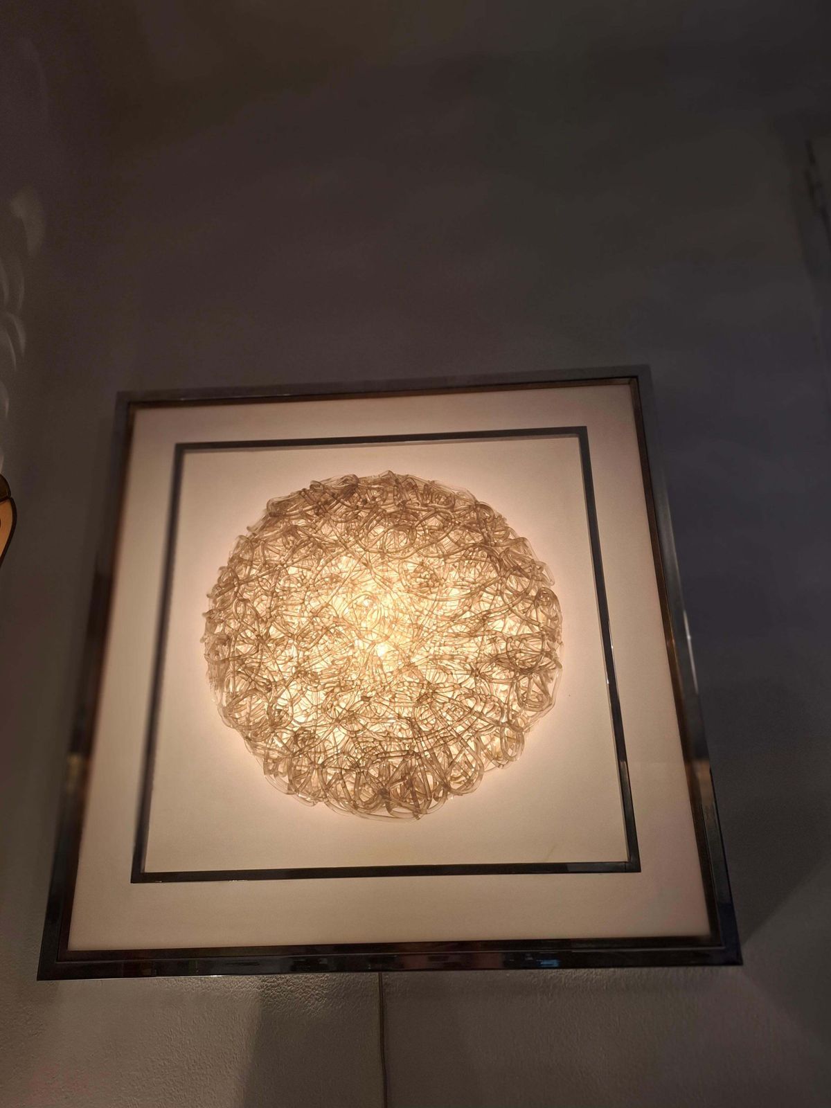 #Spaghettata#Goffredo Reggiani Applique Metal Crome Perspex 1970 Italy photo Lighting
